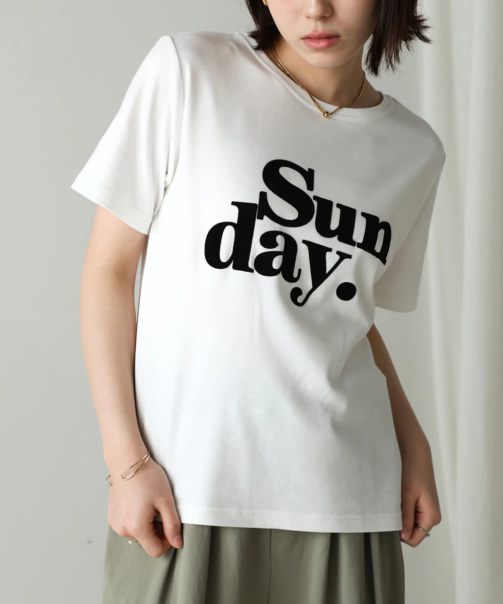 フロッキーロゴTシャツ -オフホワイト- ※7/9-15迄に順次発送予定