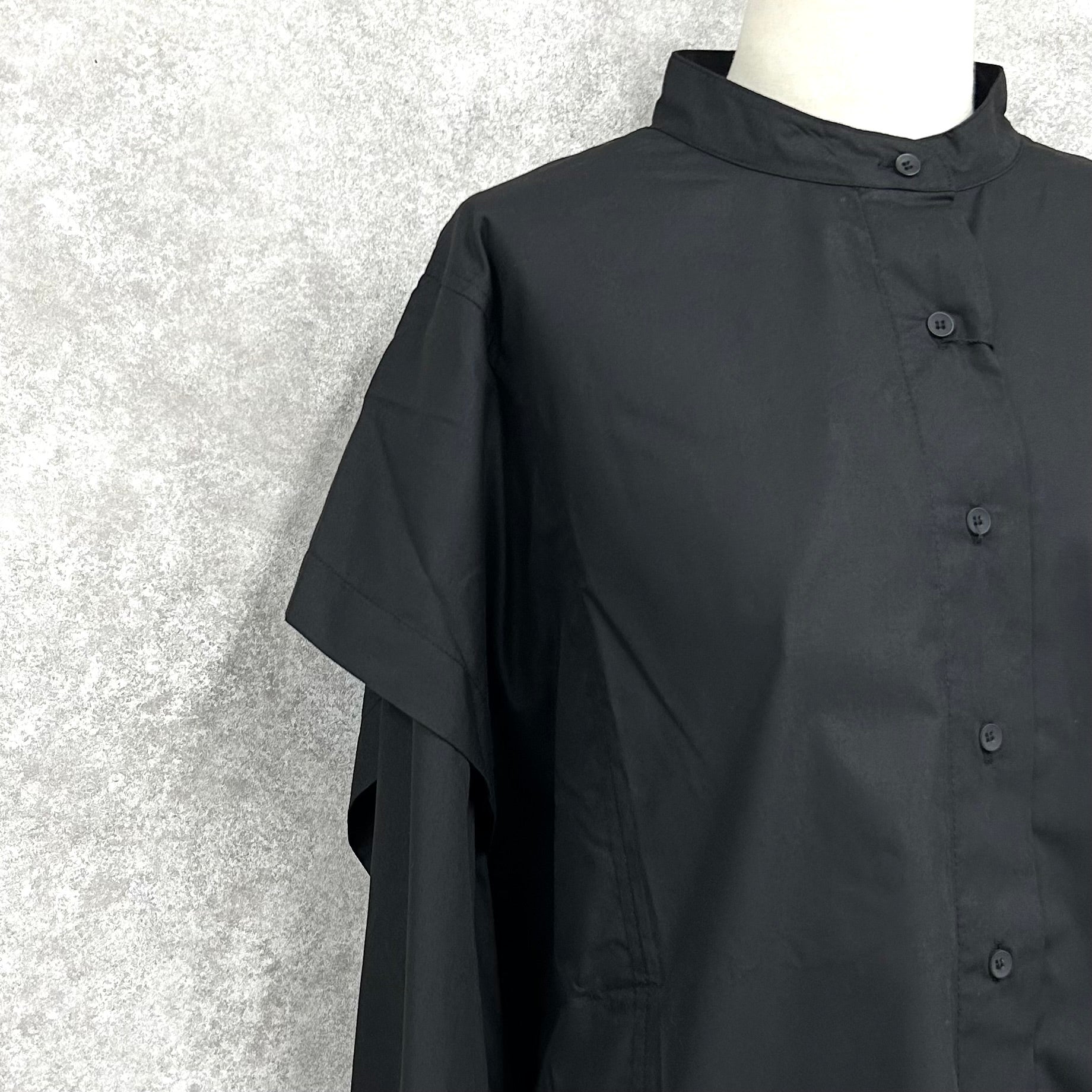 スクエアポンチョシャツ -ブラック- ※3/19~3/25迄に順次発送予定