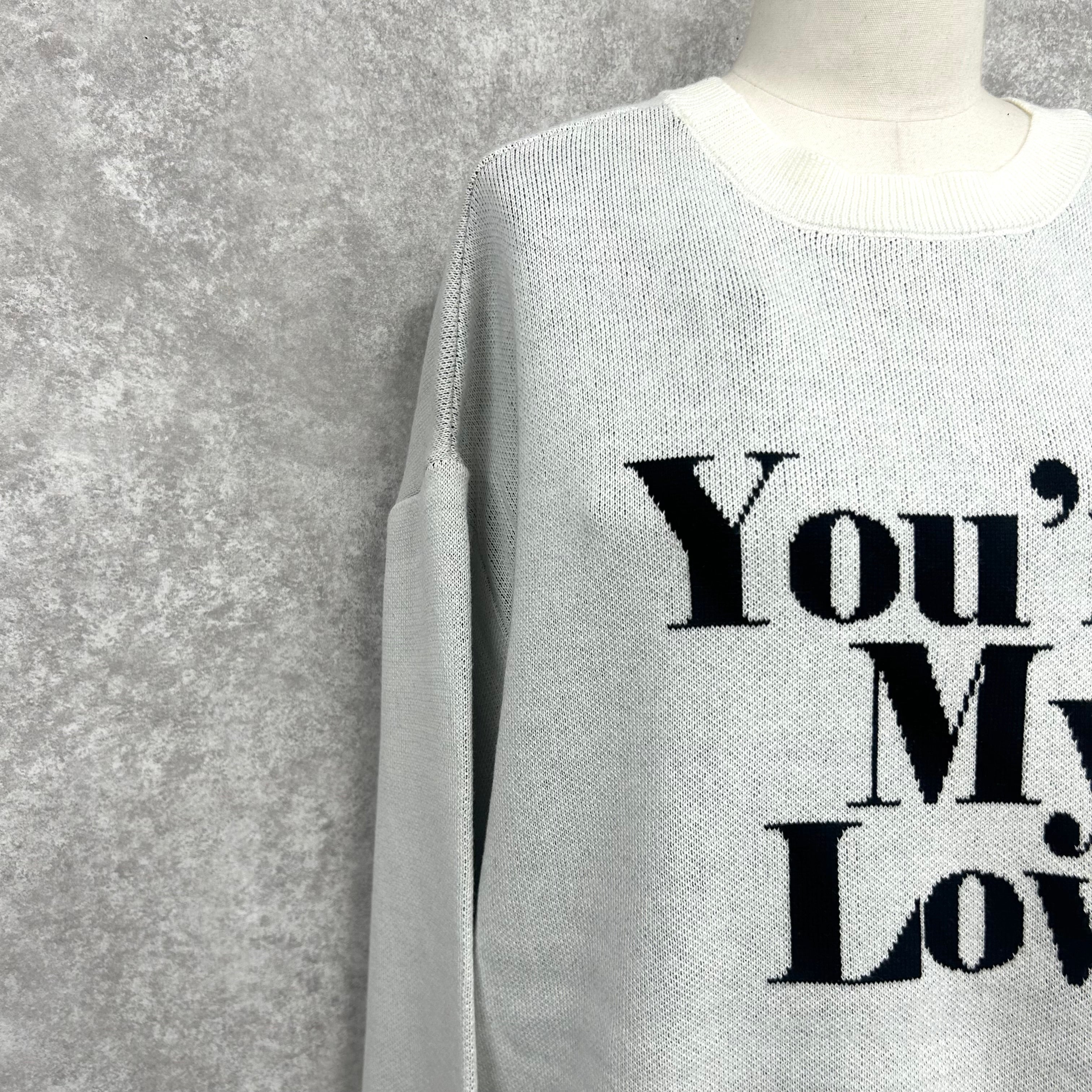 MyLoveオーバーサイズプルオーバー -オフ×ブラック- ※11/4~11/11頃より順次発送予定