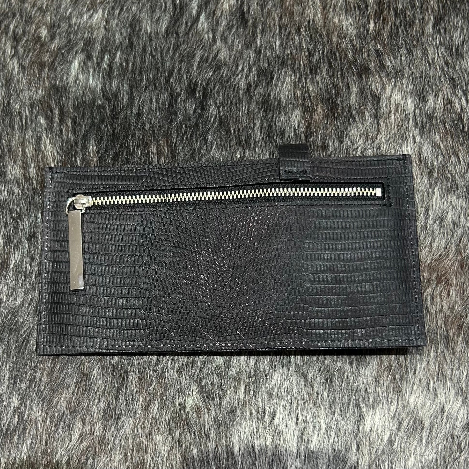 ⚠️予約【M.U.L.】 フラットロングウォレット -vintage ブラック- ※R7. 6月末納品予定