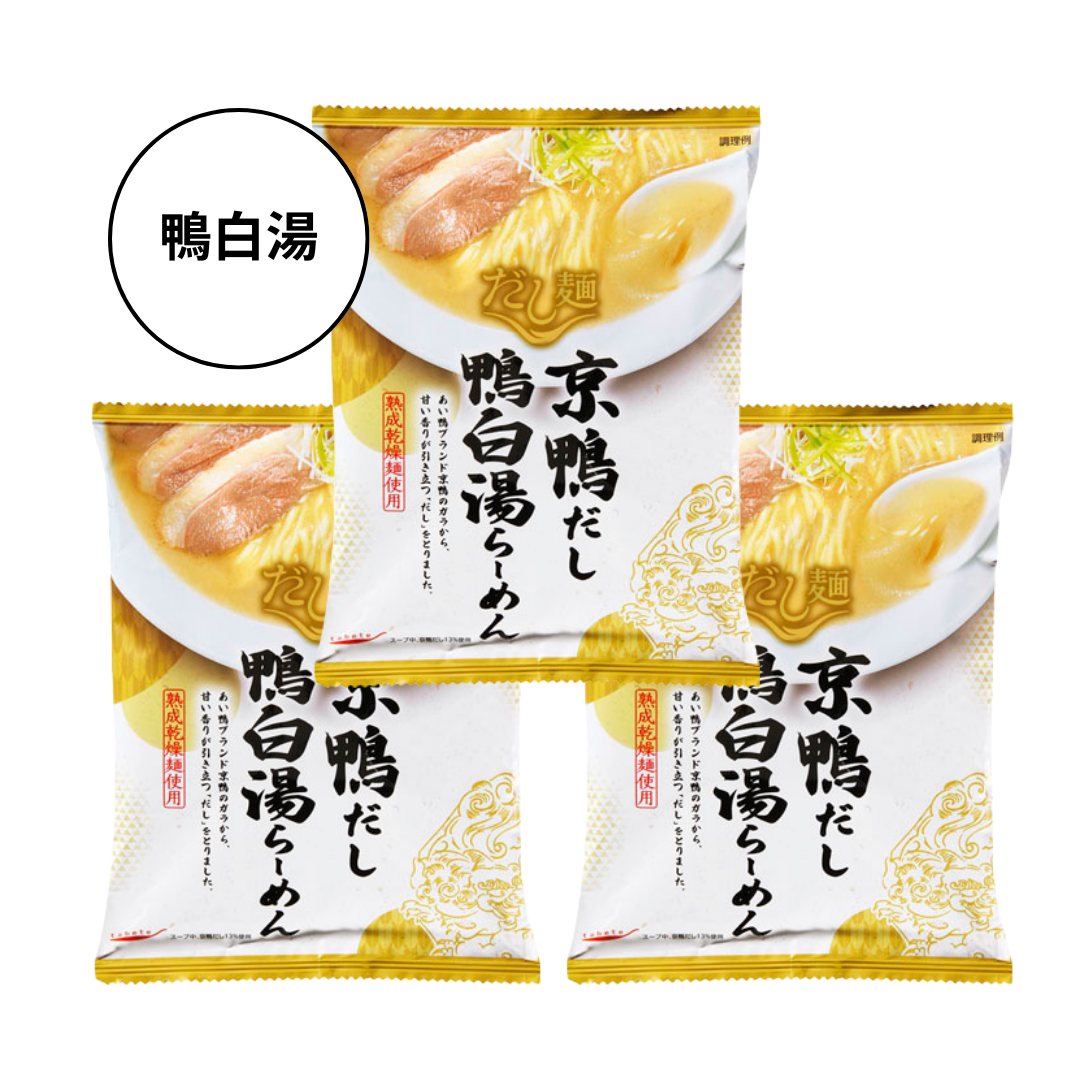 【K&K】tabete だし麺 京鴨だし鴨白湯らーめん 3袋セット ※7/23〜29迄に順次発送予定