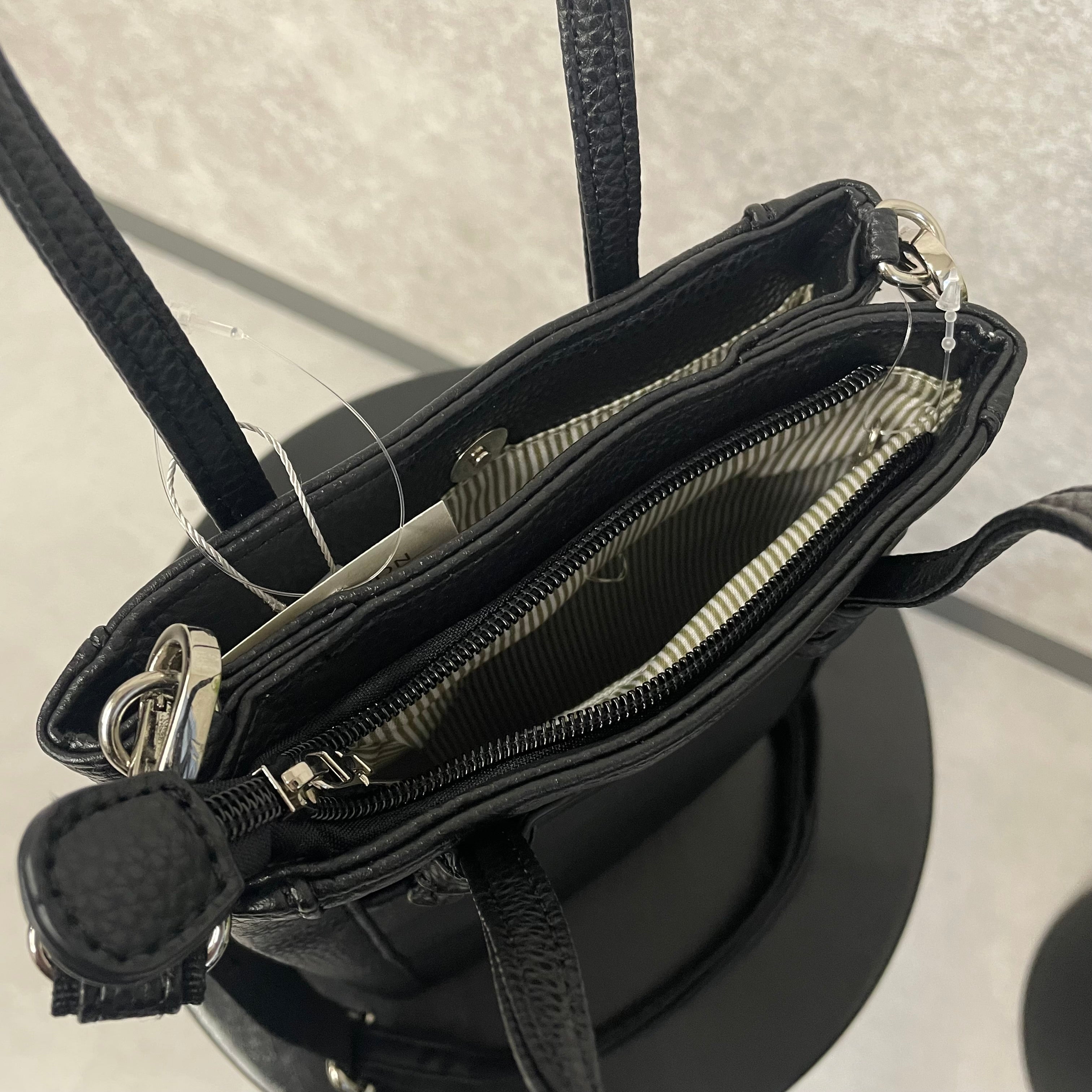 【百貨店商品🌟牛革】トップハンドルスクエアショルダー -ブラック- ※3/5~3/11より順次発送予定