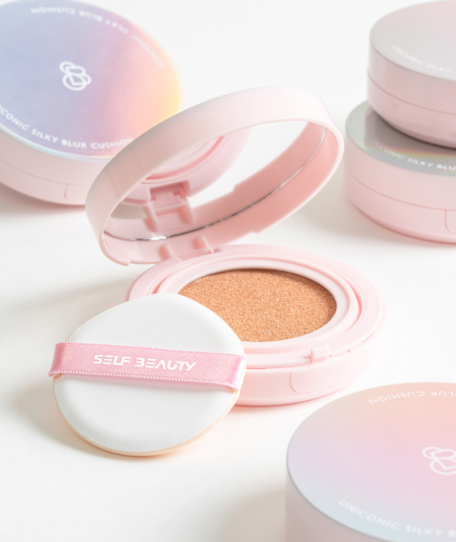 【SELF BEAUTY】ユニコーンシルキーブラークッション(マットタイプ)SPF 50+ PA+++ 02 バニラ ※1/14-20頃より配送予定