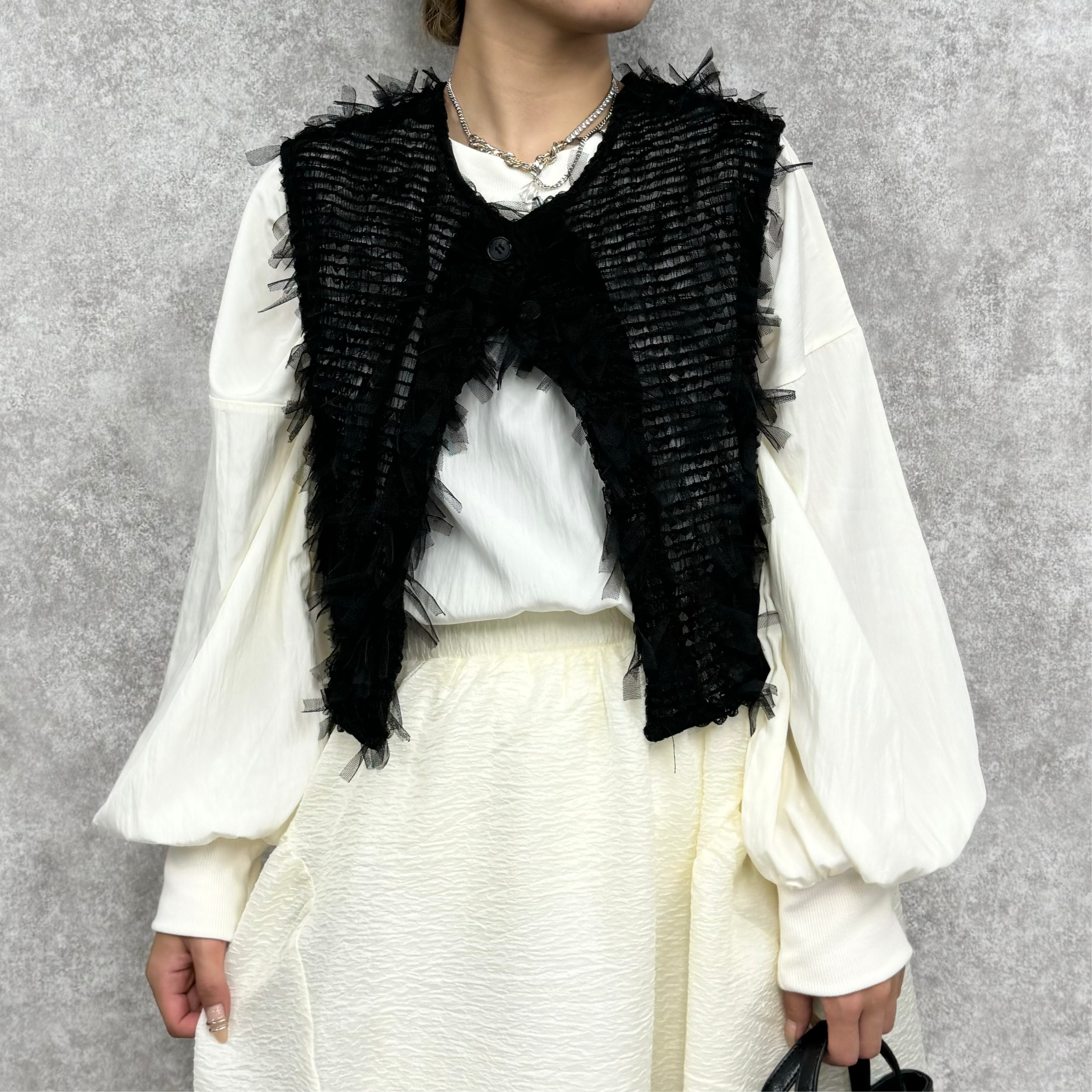 タフタオーバートップス -オフホワイト- ※3/5〜11より順次発送予定