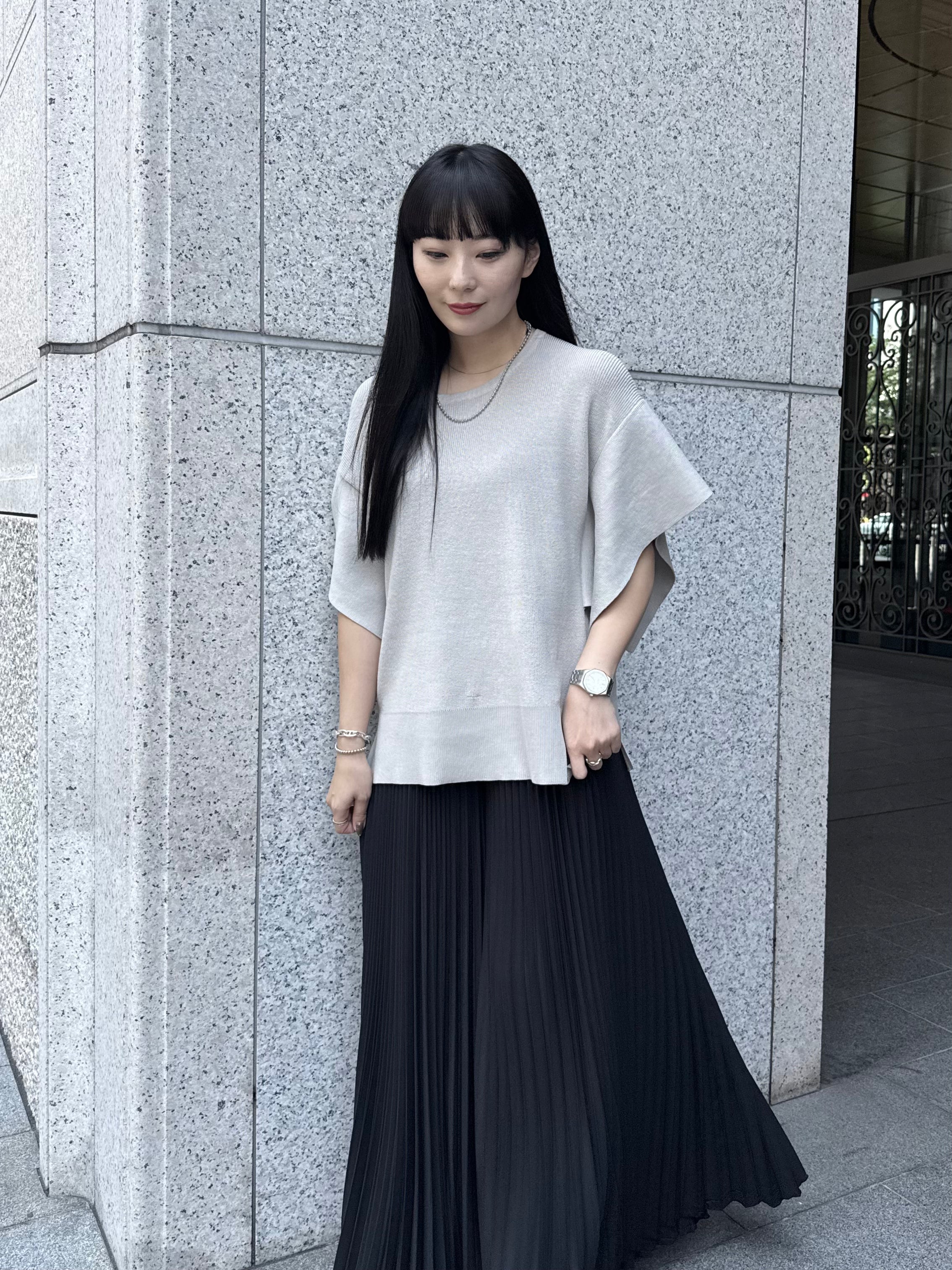 【ASYMM】Slow Knit -greige- ※7/16-22より順次発送予定