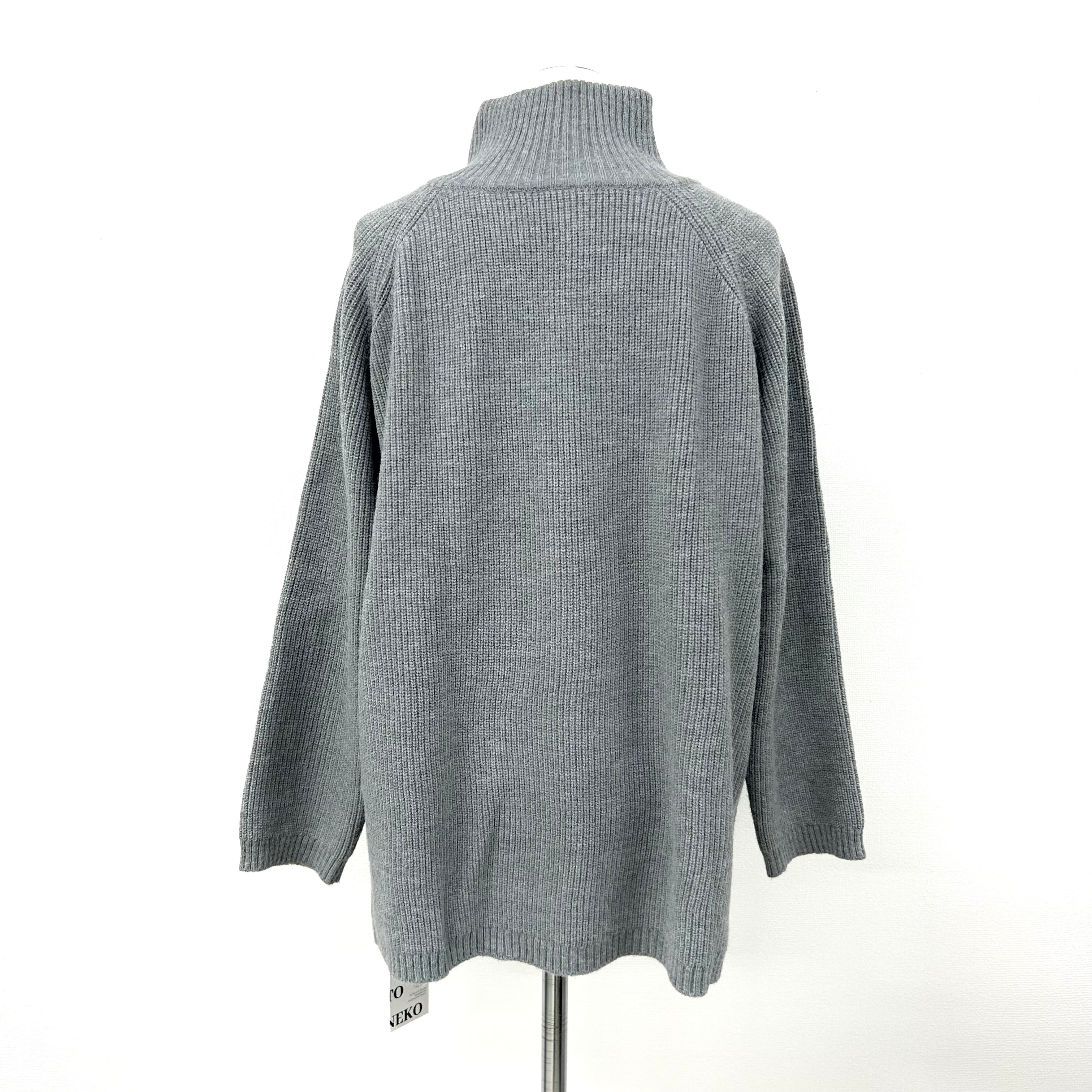 【私服シリーズ】サイドジッパーセーター -グレー- ※11/5-12頃倉庫より配送