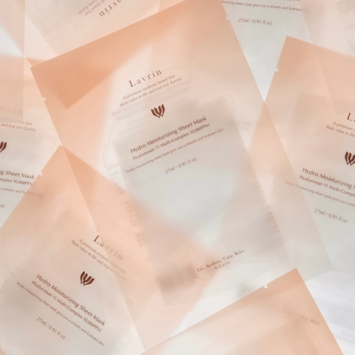 【Lavrin】ハイドロモイスチャライジングマスクパック 3枚入り ※お一人様、お一つノベルティコットン付き⭐️