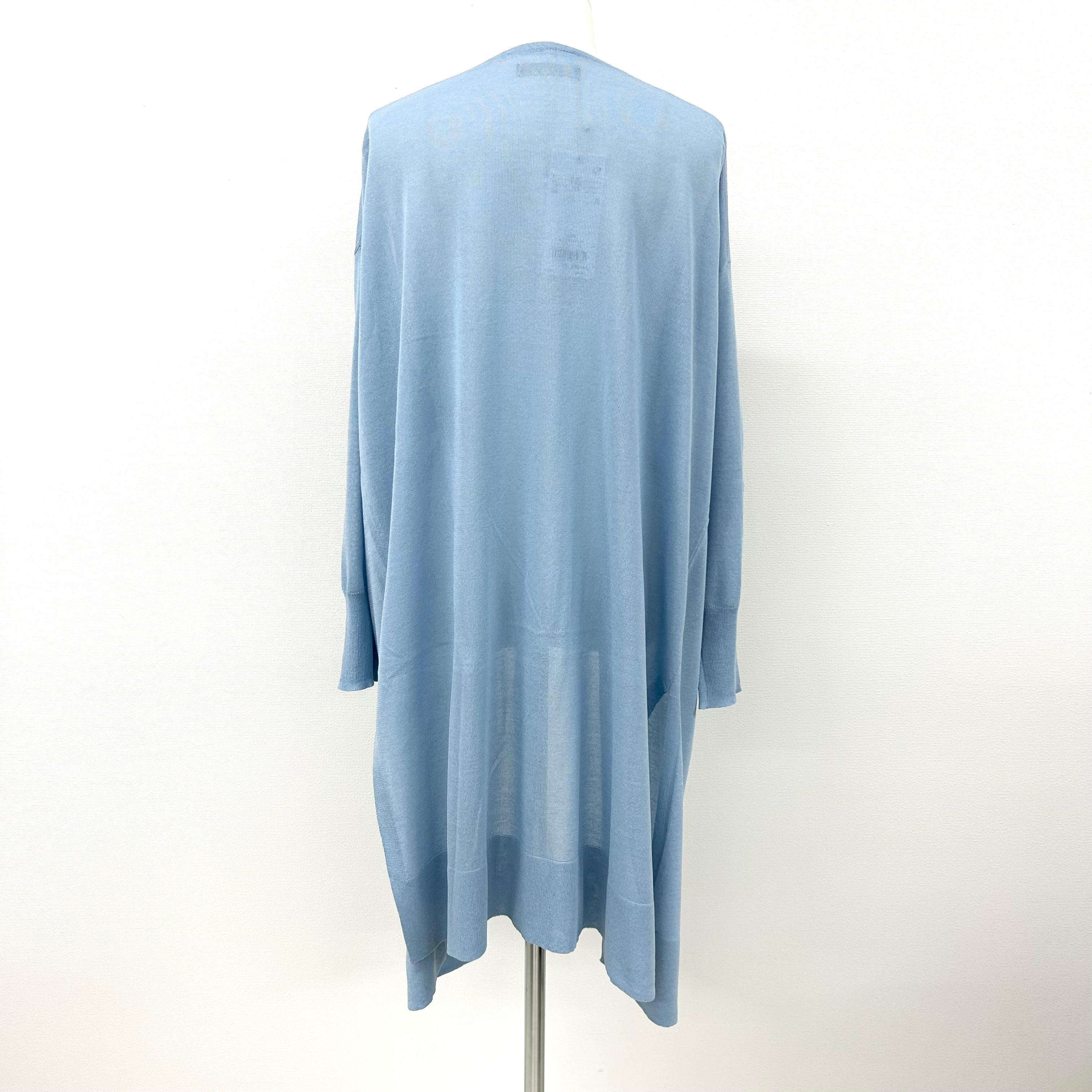 【サンプルセール】【Bou Jeloud】サラサラUV接触冷感ロングカーディガン -ライトブルー- ※7/16~22より順次発送予定 ※事務所発送