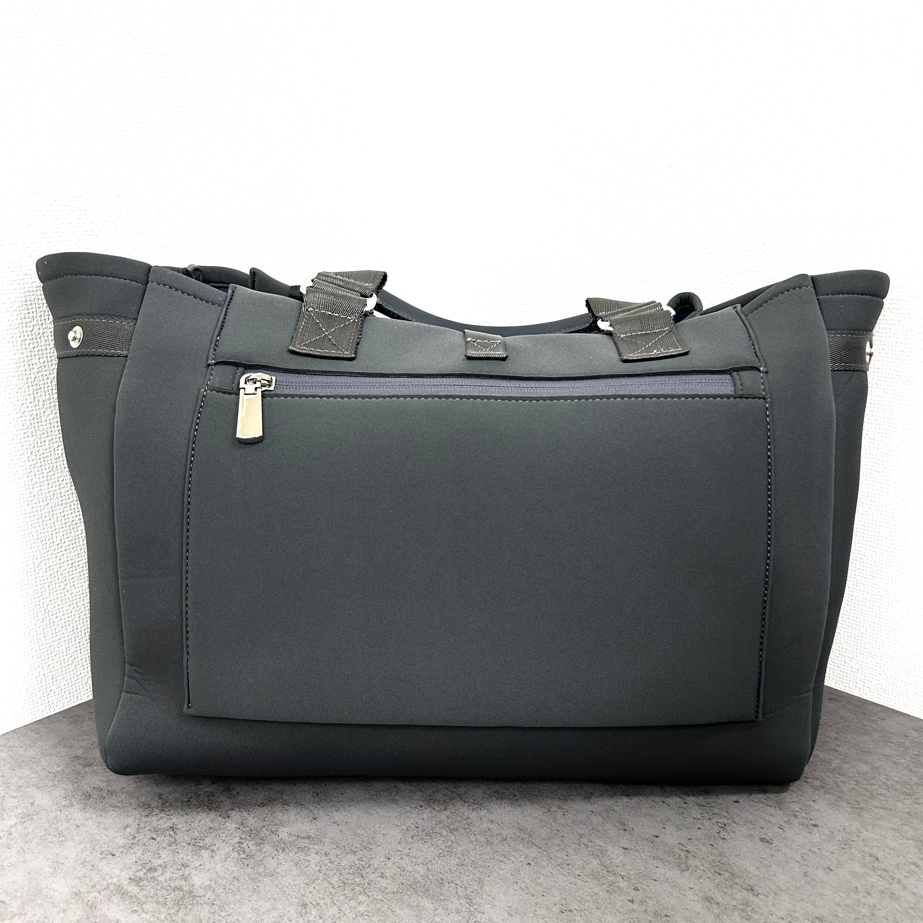 ※ 完全受注販売【story.】ネオプレーンワイドトートL -チャコールグレー-