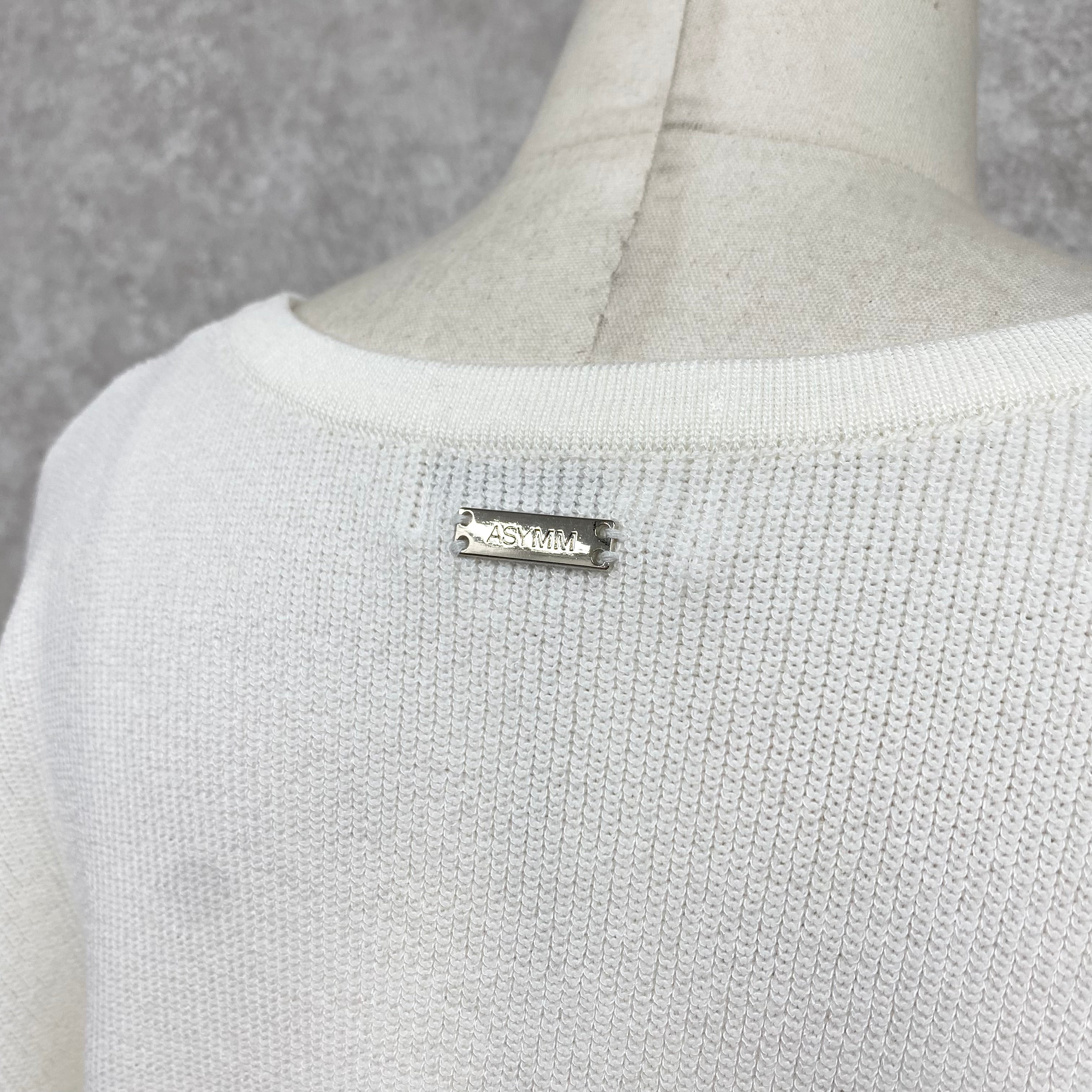 【ASYMM】Slow Knit -white- ※8/6-12迄に順次発送予定