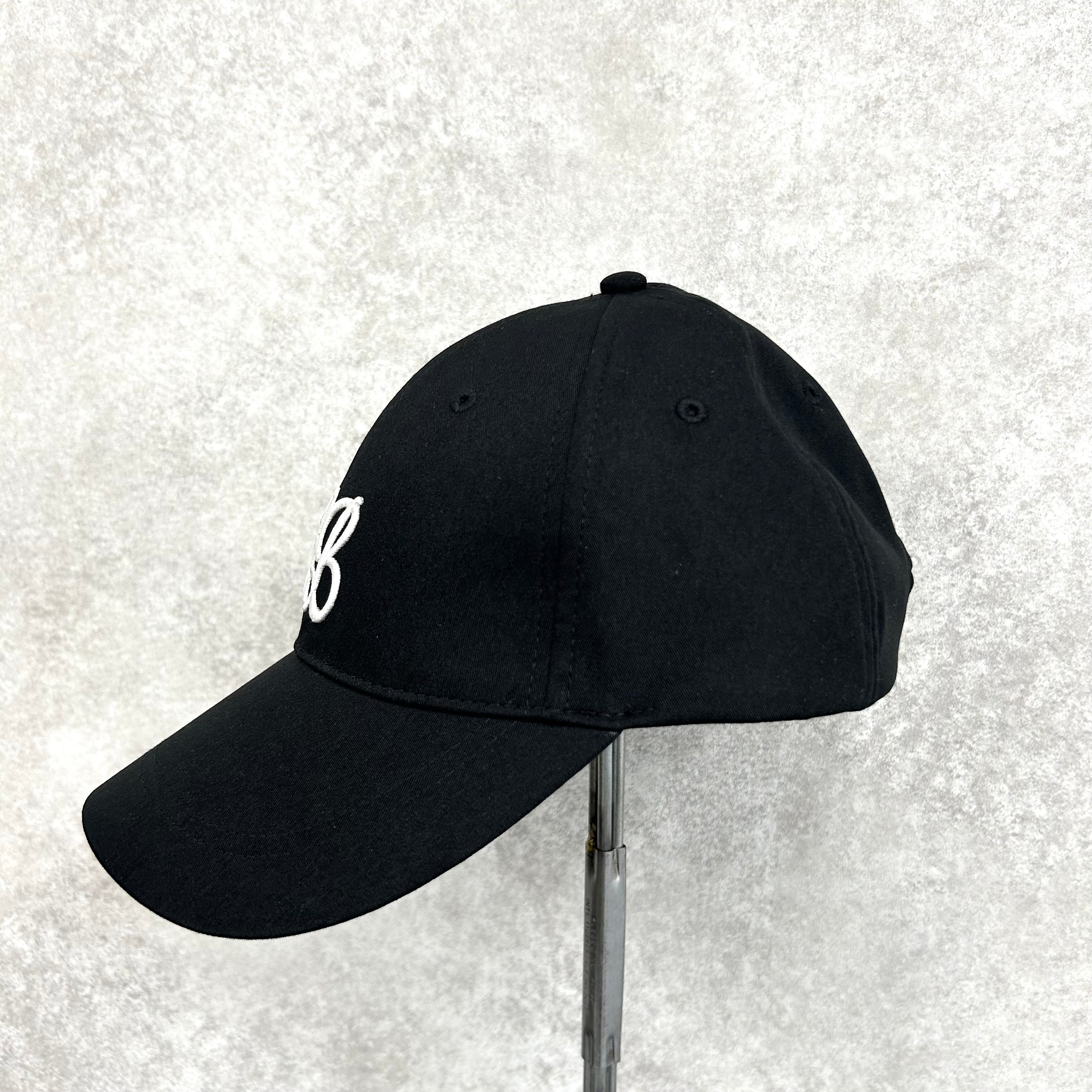 刺繍ロゴ入りキャップ -ブラック- ※7/9~15より順次発送