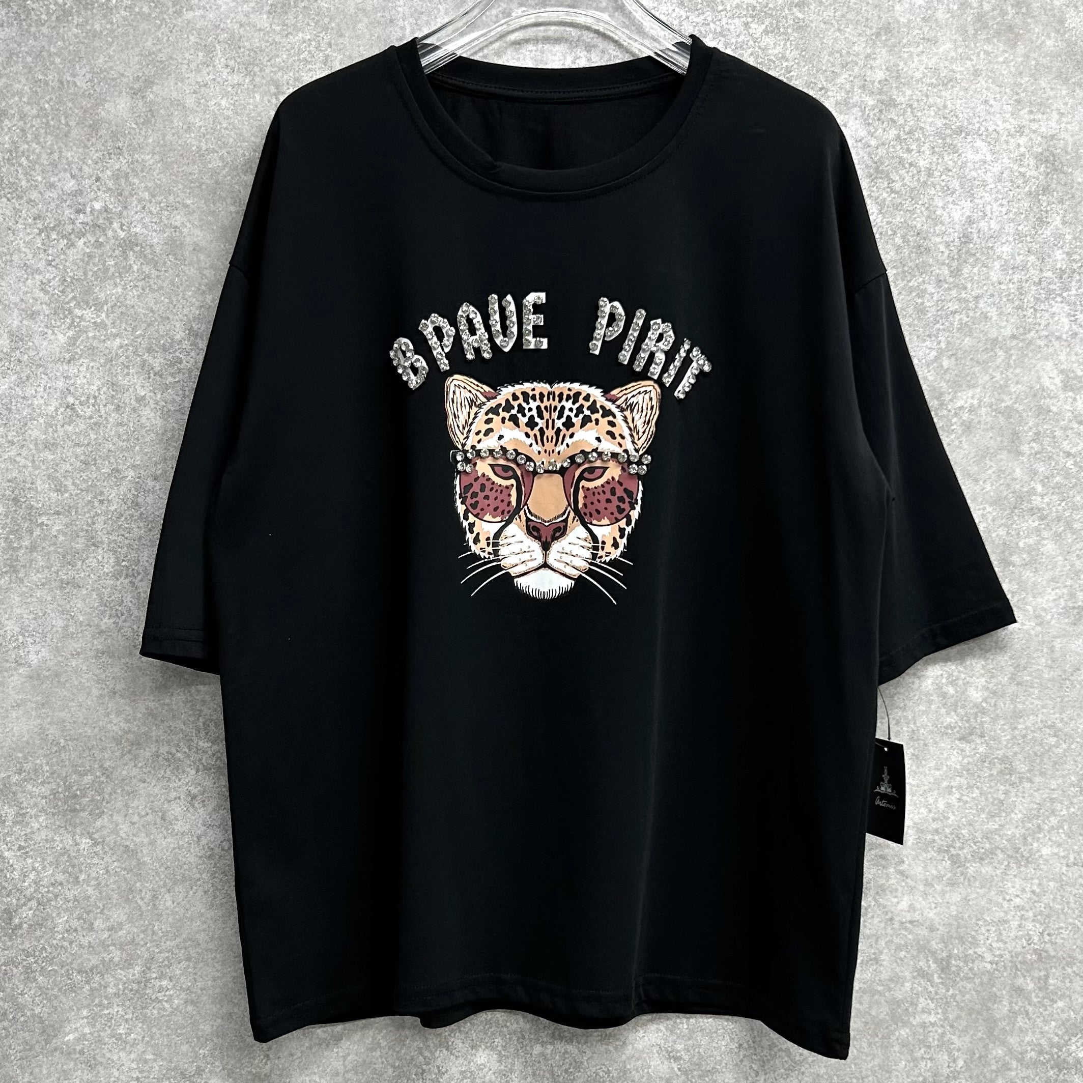 タイガービジュープリントTシャツ -ブラック- ※6/25~7/1頃より順次発送予定