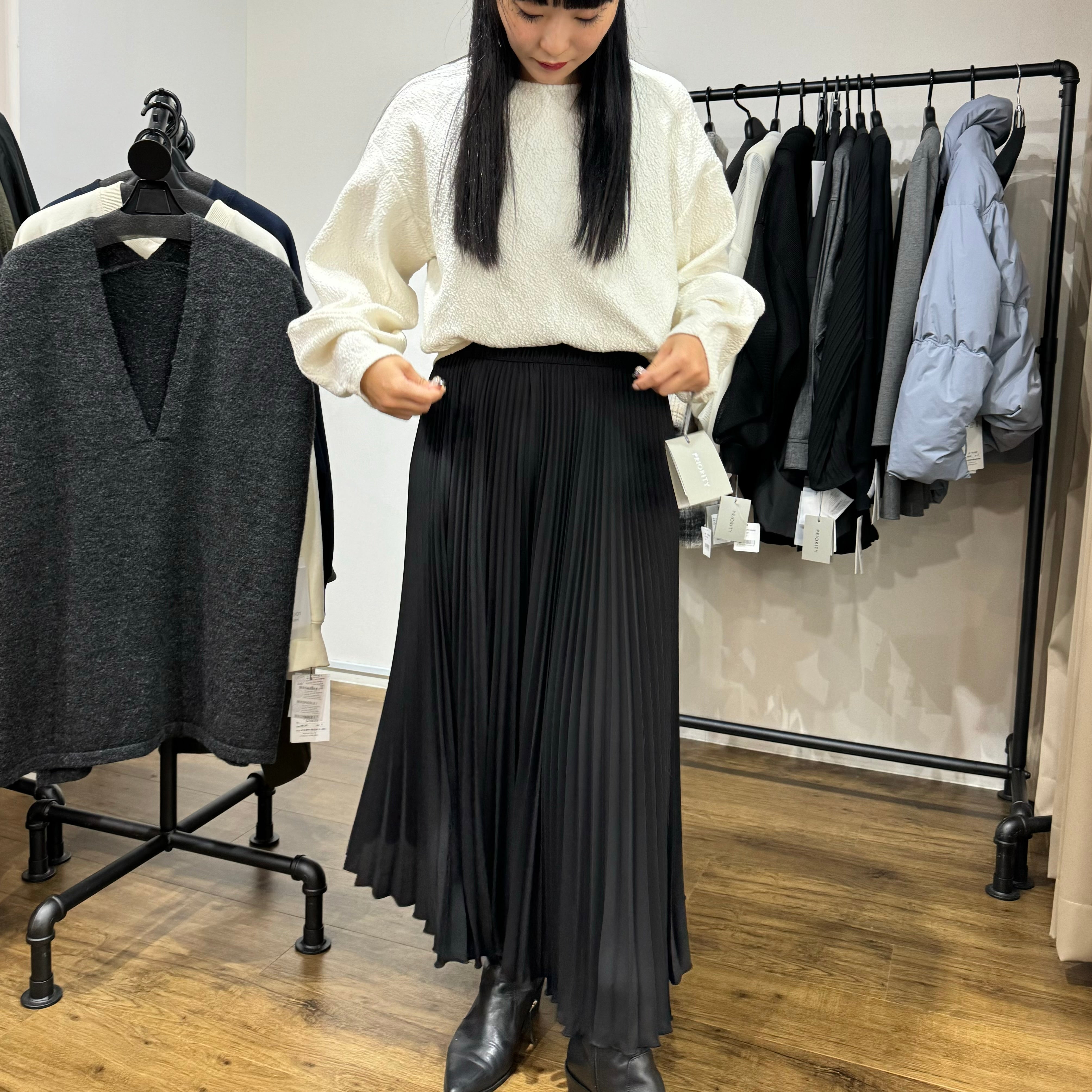 【PRIORITY】プリーツパンツ 26 ※4/23~4/29迄に順次発送予定 ※事務所発送(佐川急便)
