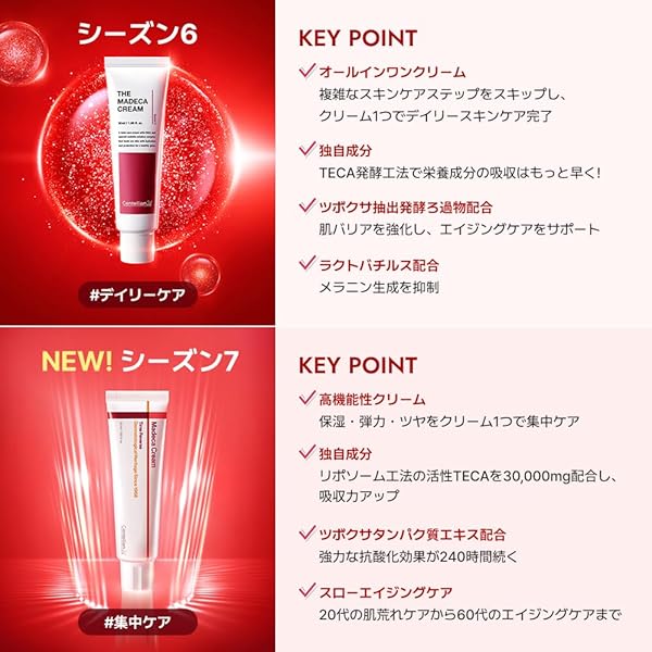 【Centellian24】マデカクリームタイムリバース50ml + マデカクリームseason6-パウチ1ml 付き ※4/9~4/15頃より順次発送予定