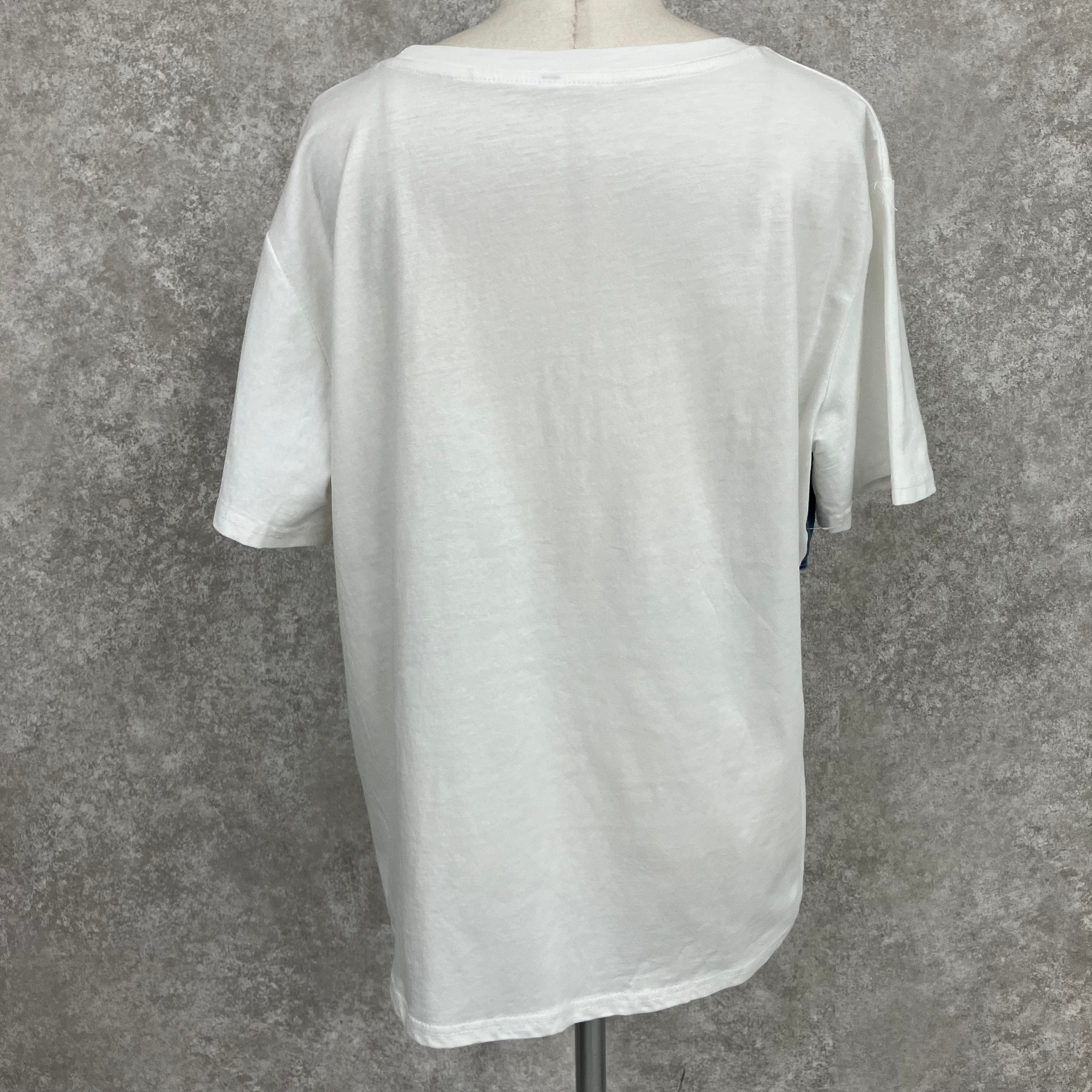 デニムデザインTシャツ -アイボリー- ※5月上旬頃より順次発送予定