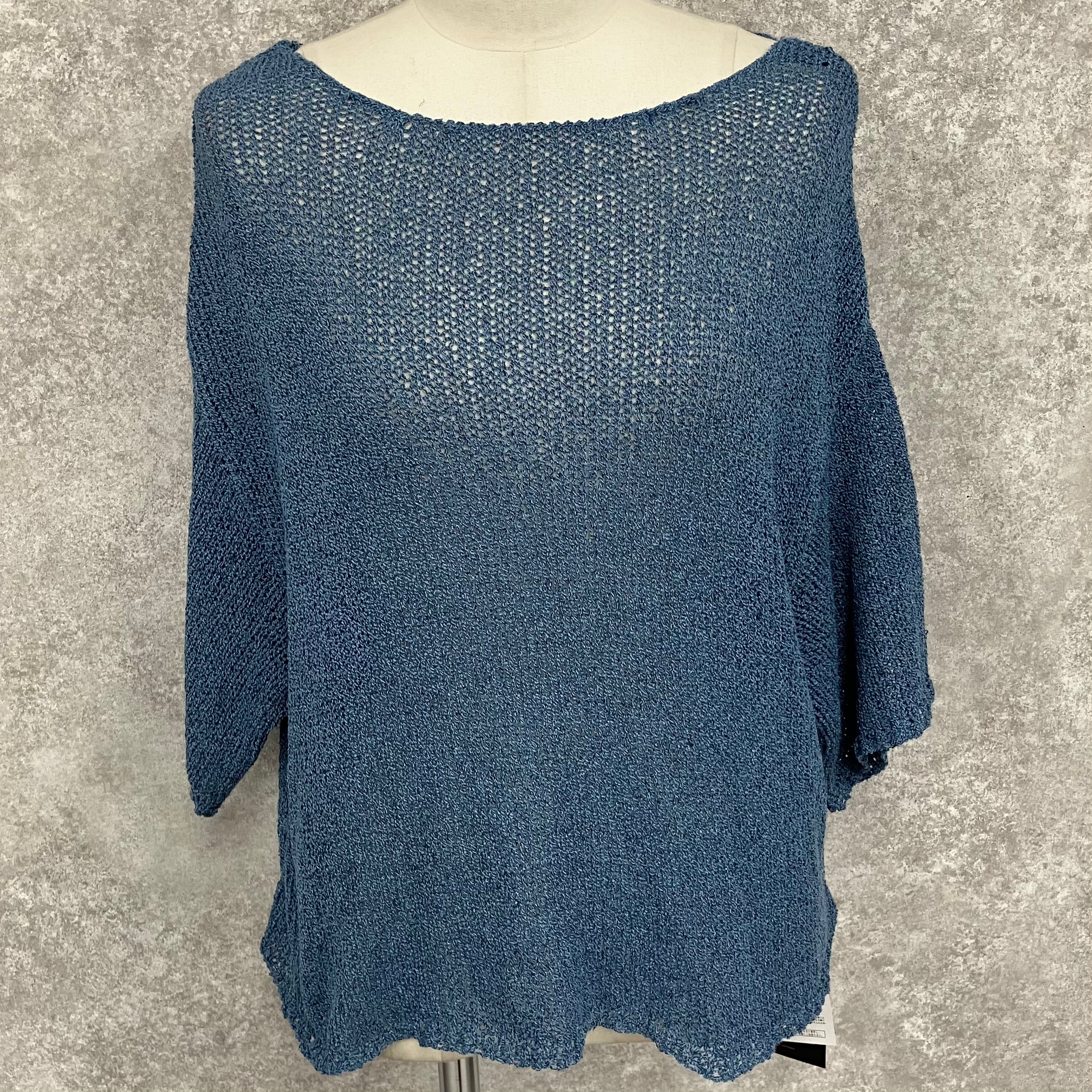 ローゲージバックオープンプルオーバー ブルー ※7/23〜29迄に順次発送予定