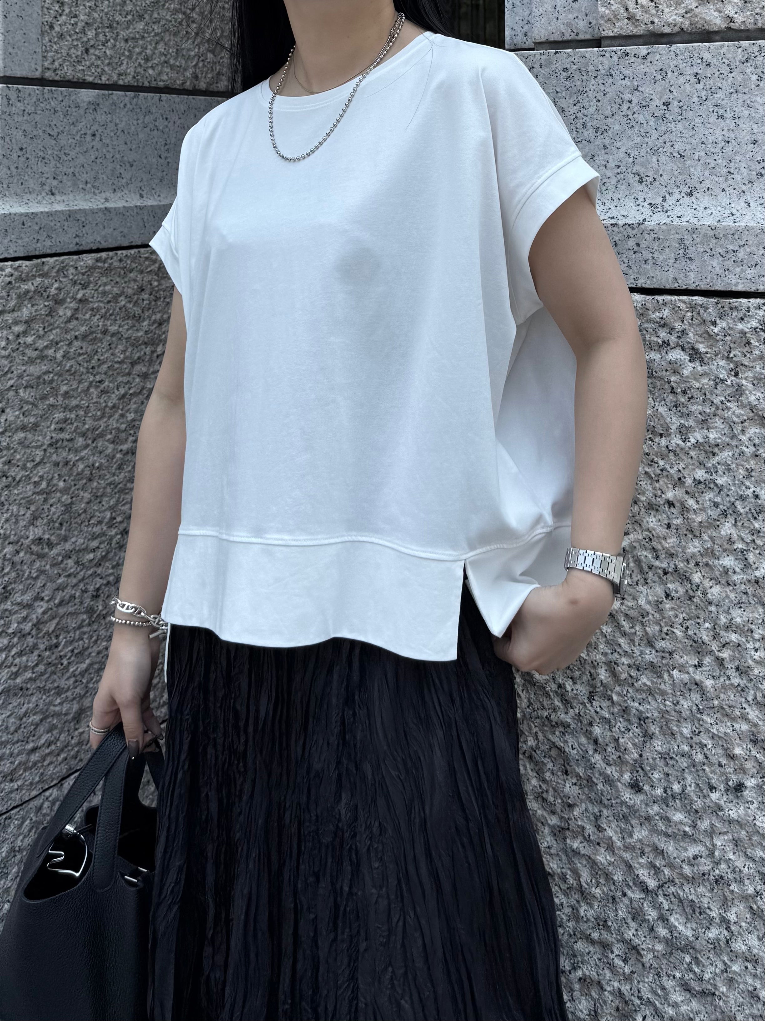 【ASYMM】NEAT TEE -white- ※8/6-12迄に順次発送予定