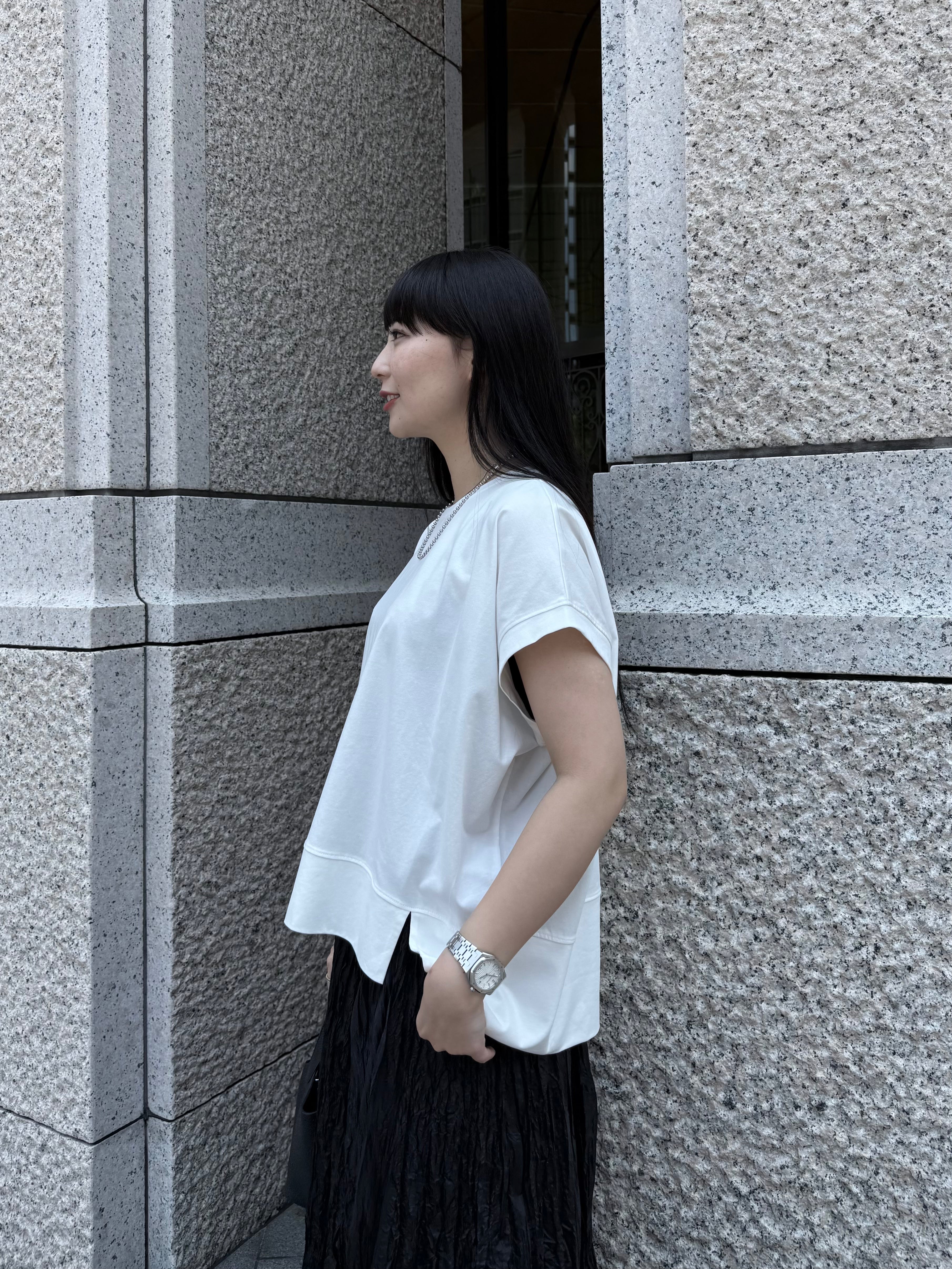 【ASYMM】NEAT TEE -white- ※8/6-12迄に順次発送予定