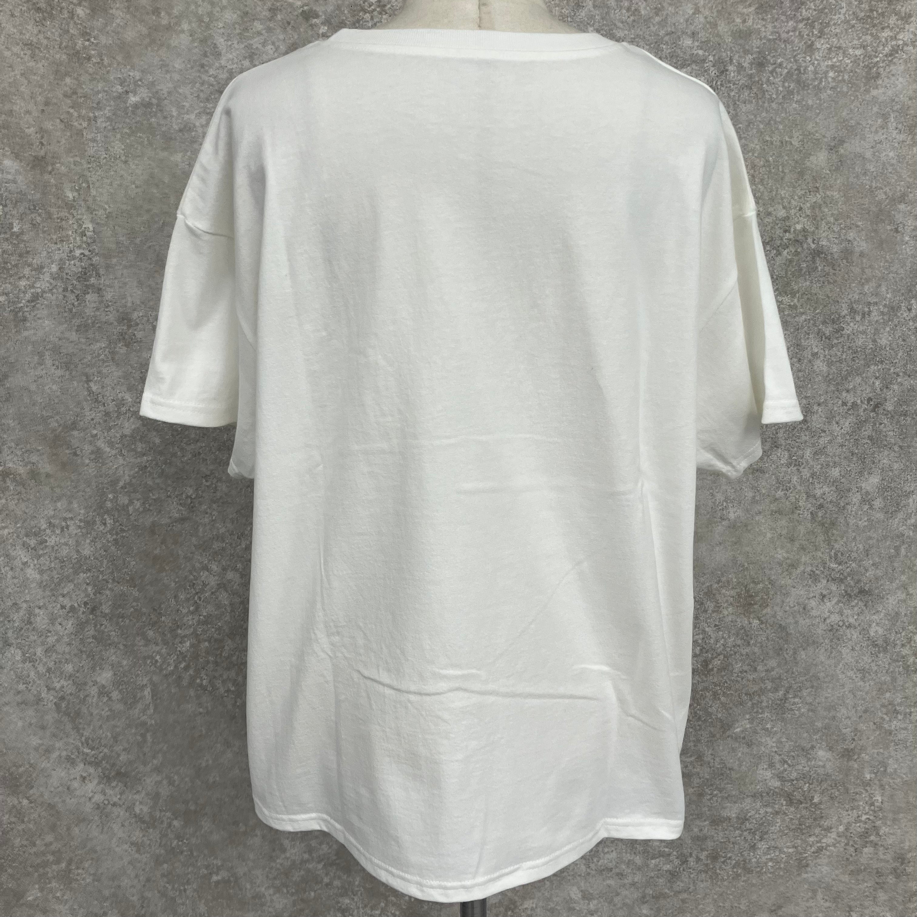英字ロゴTシャツ -オフピンク- ※7/9~7/15頃より順次配送予定