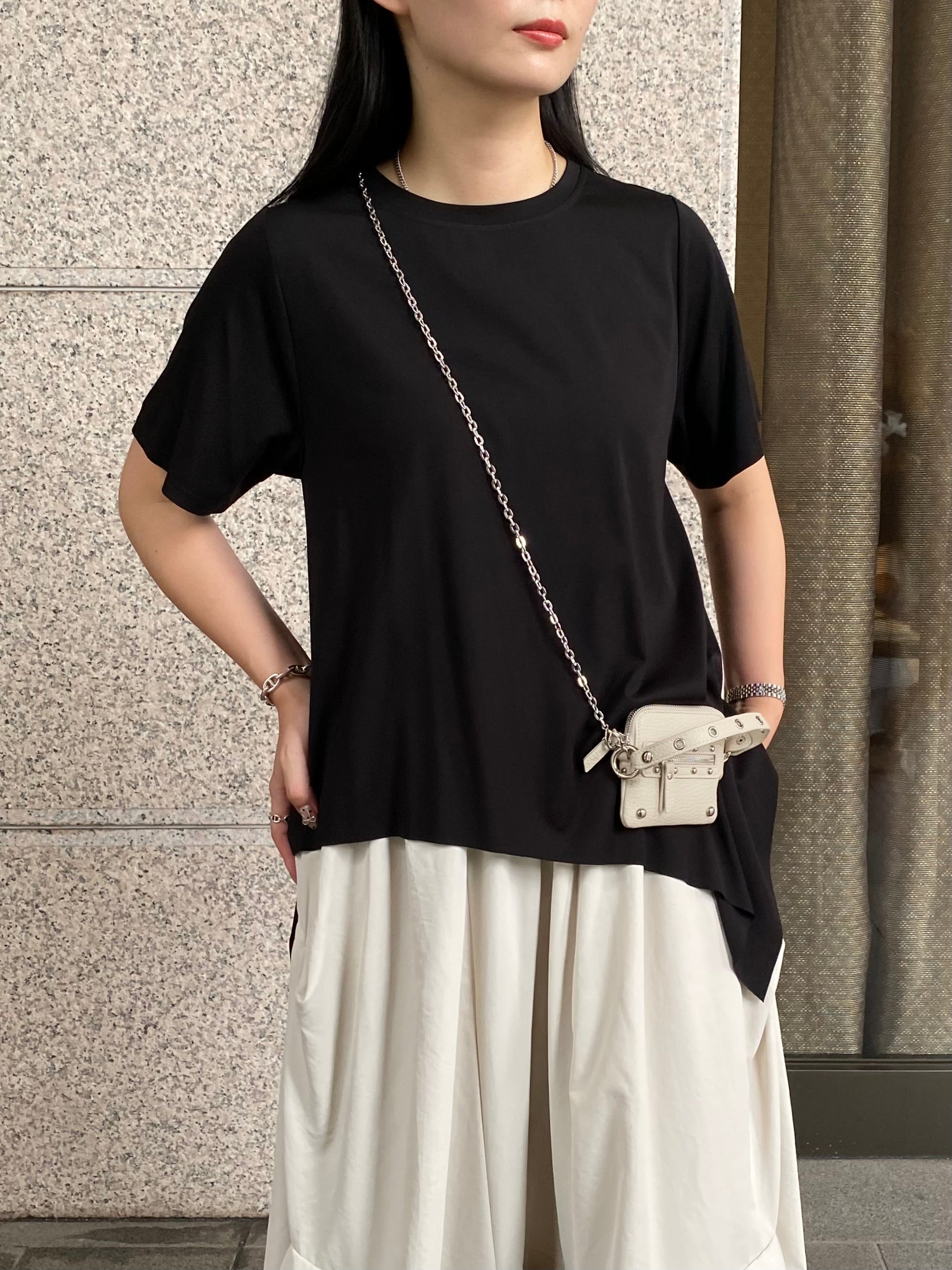【ASYMM】RANDOM CUT TEE -black- ※1週間前後で配送予定