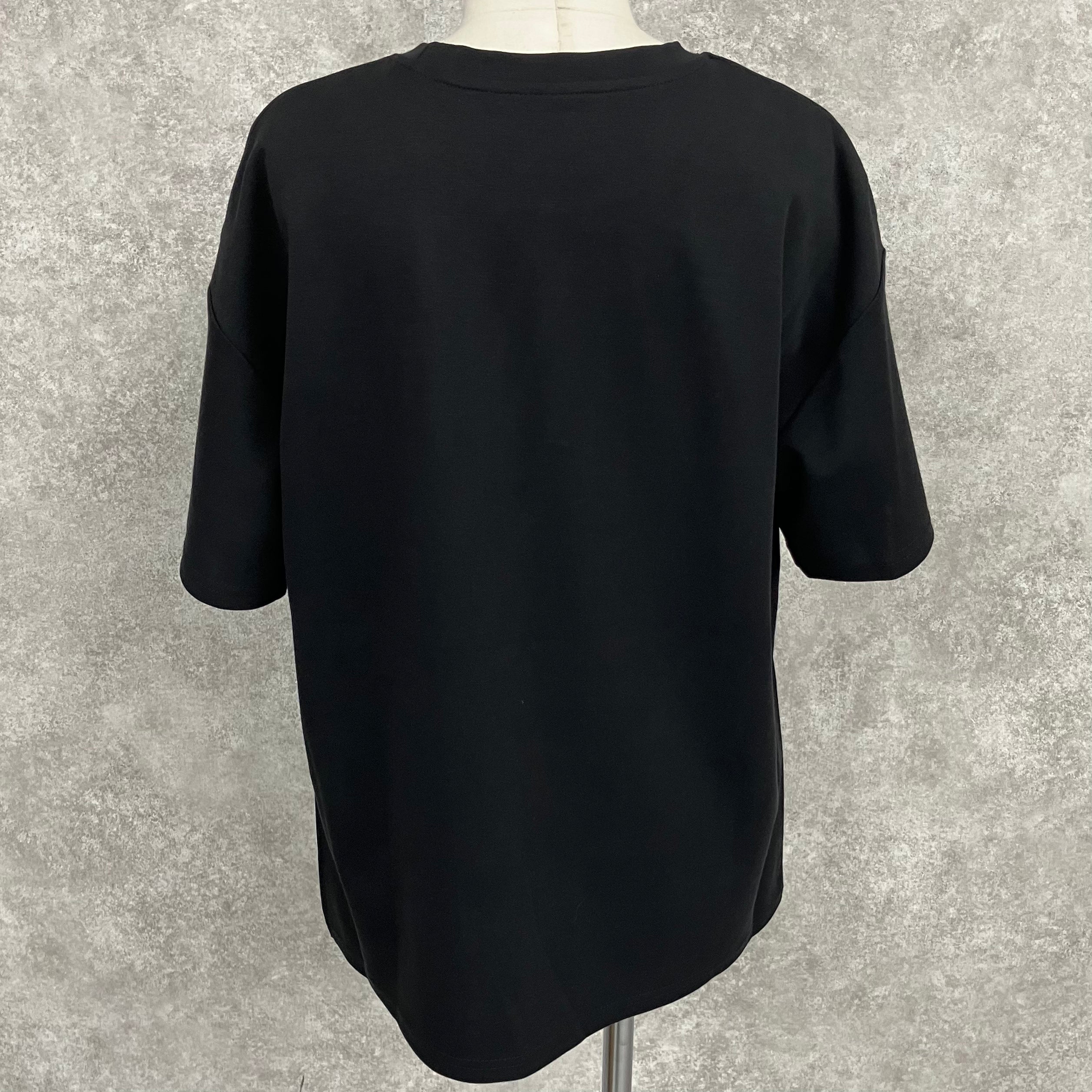 クロック風デザインTシャツ -ブラック- ※7/9〜15迄に順次発送予定