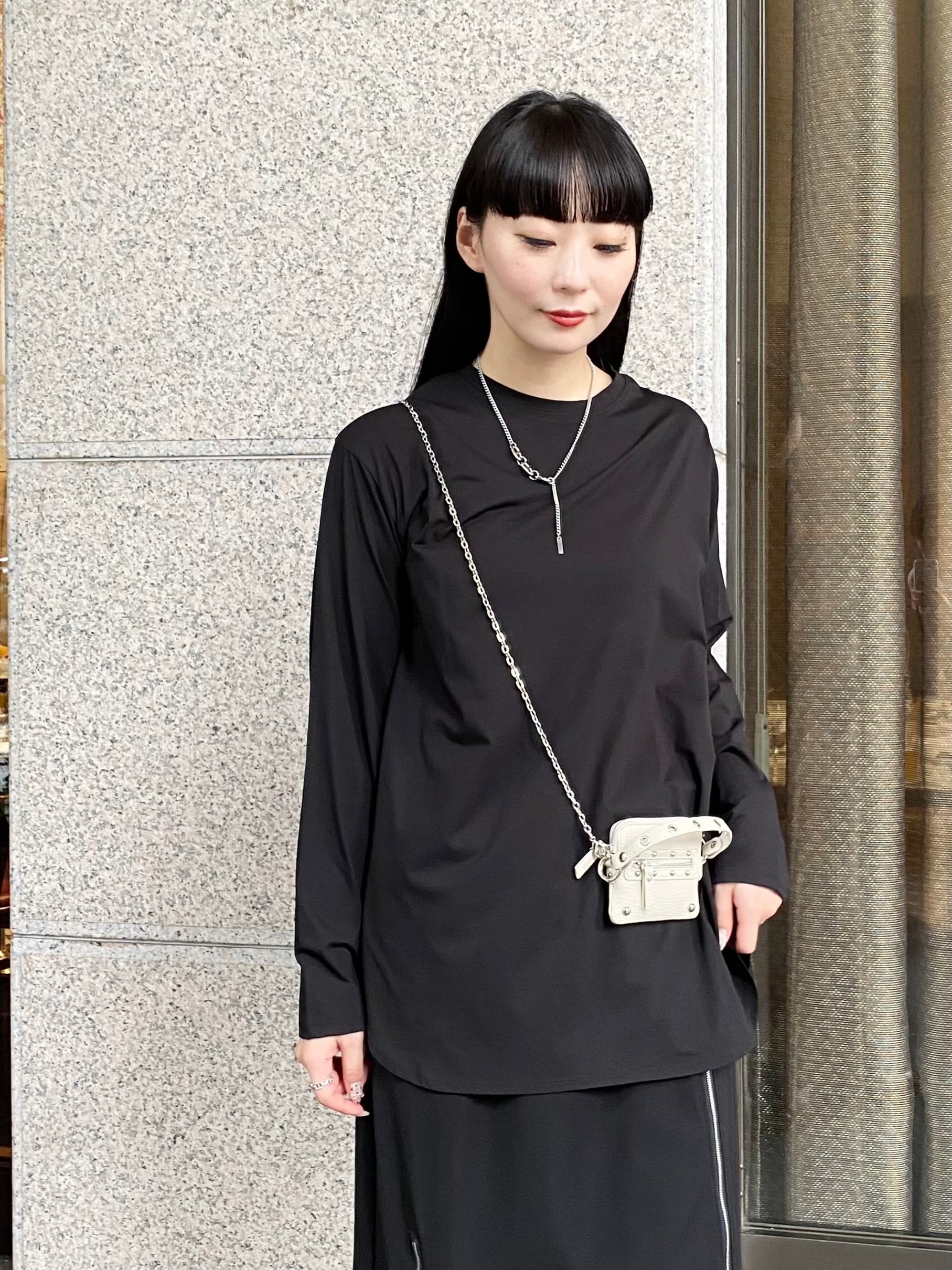 【ASYMM】LAYER MATE LONG SLEEVE -black- ※1週間前後で配送予定