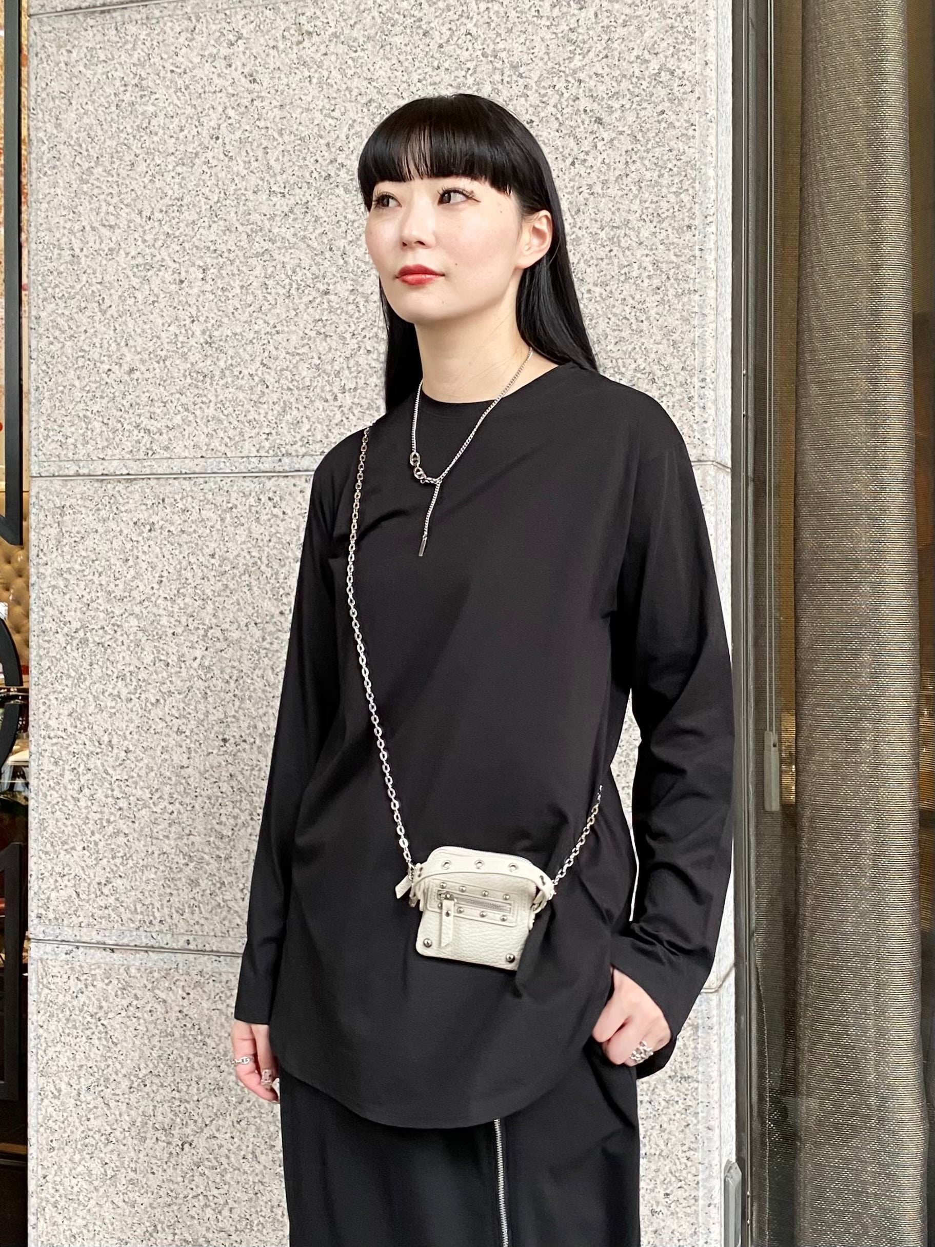 【ASYMM】LAYER MATE LONG SLEEVE -black- ※1週間前後で配送予定