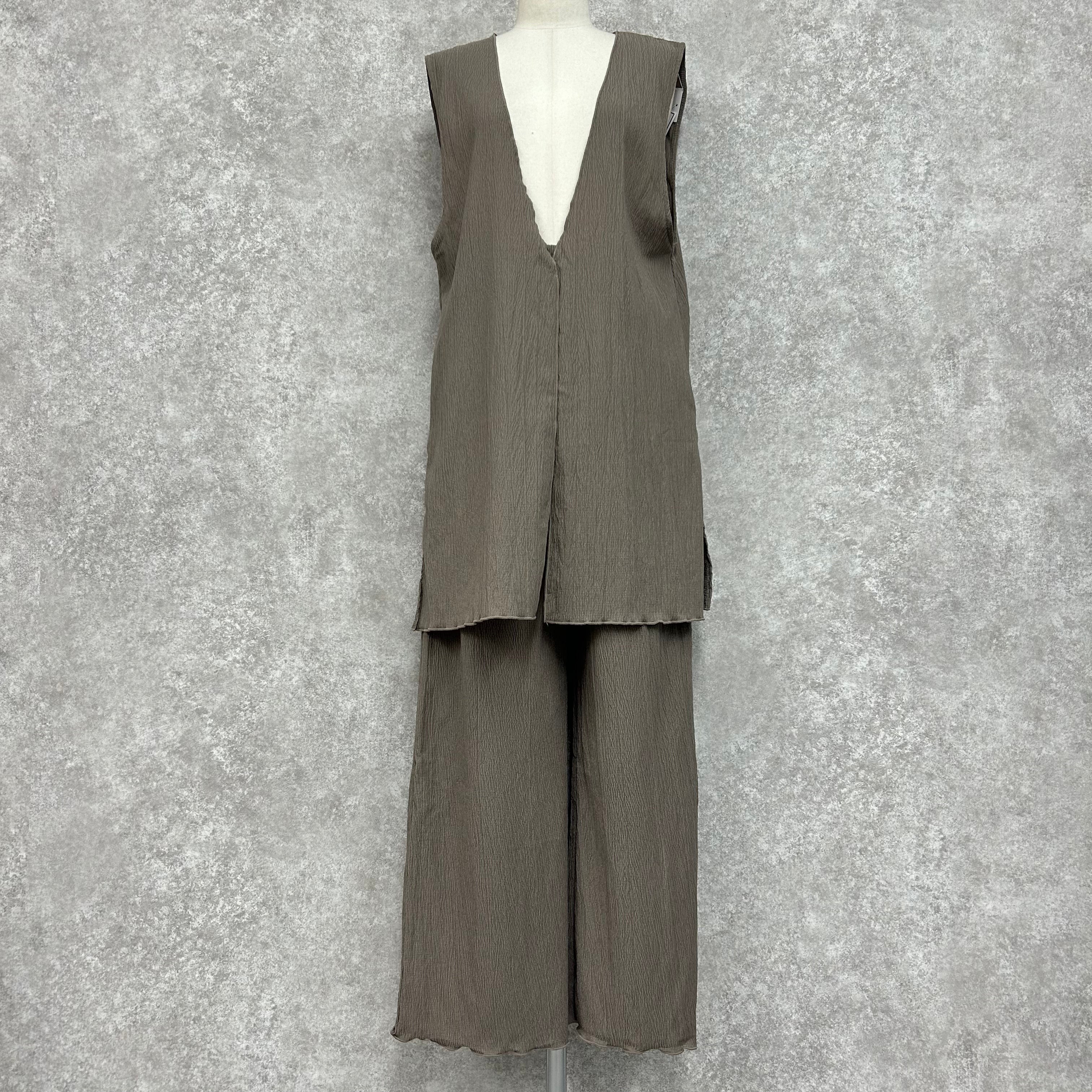 裾メロウリラックスセットアップ -モカ- ※3/19〜25頃より順次発送予定