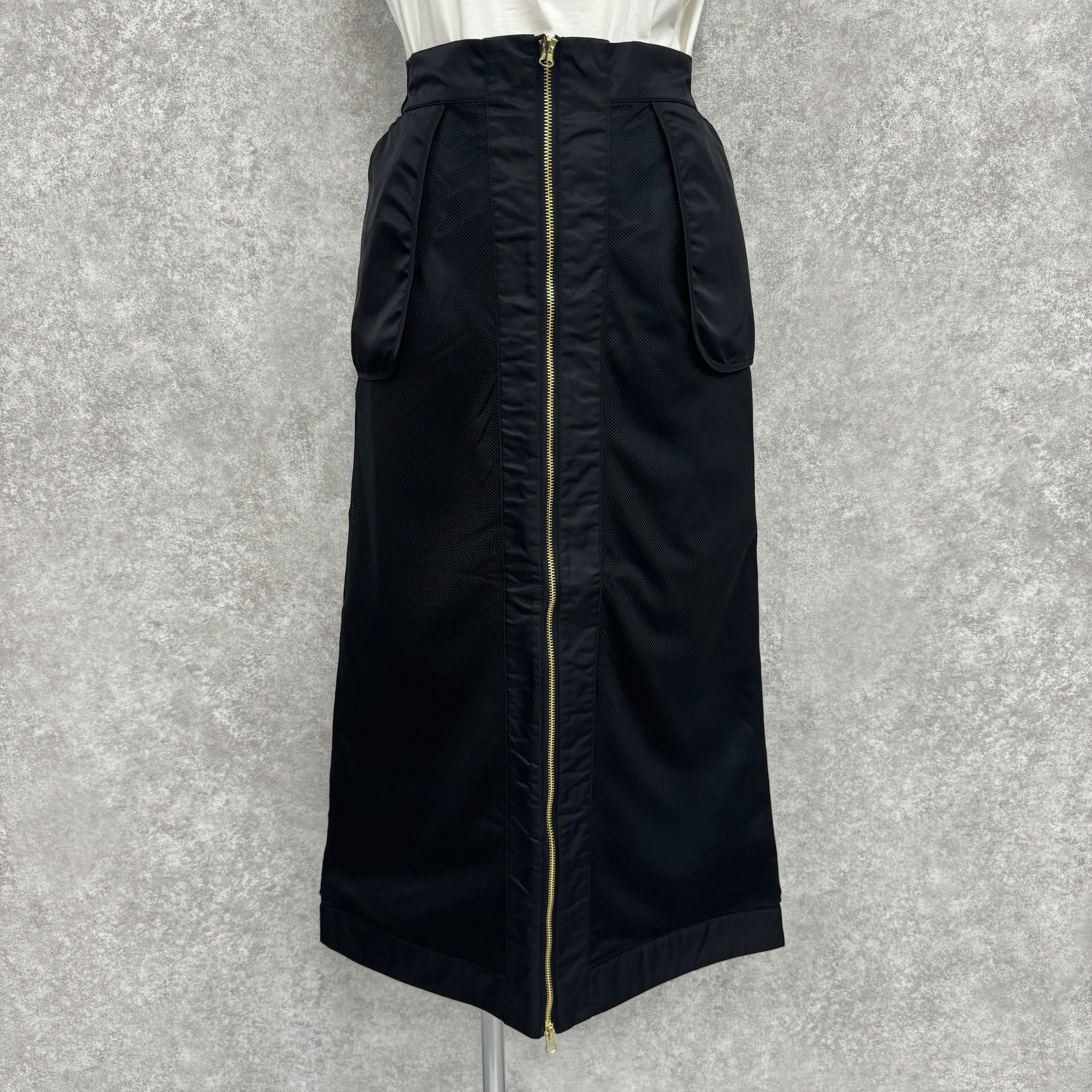【Teracce Summer SALE 】ミリタリーナロースカート -ブラック- ※8/27-9/2より順次発送予定