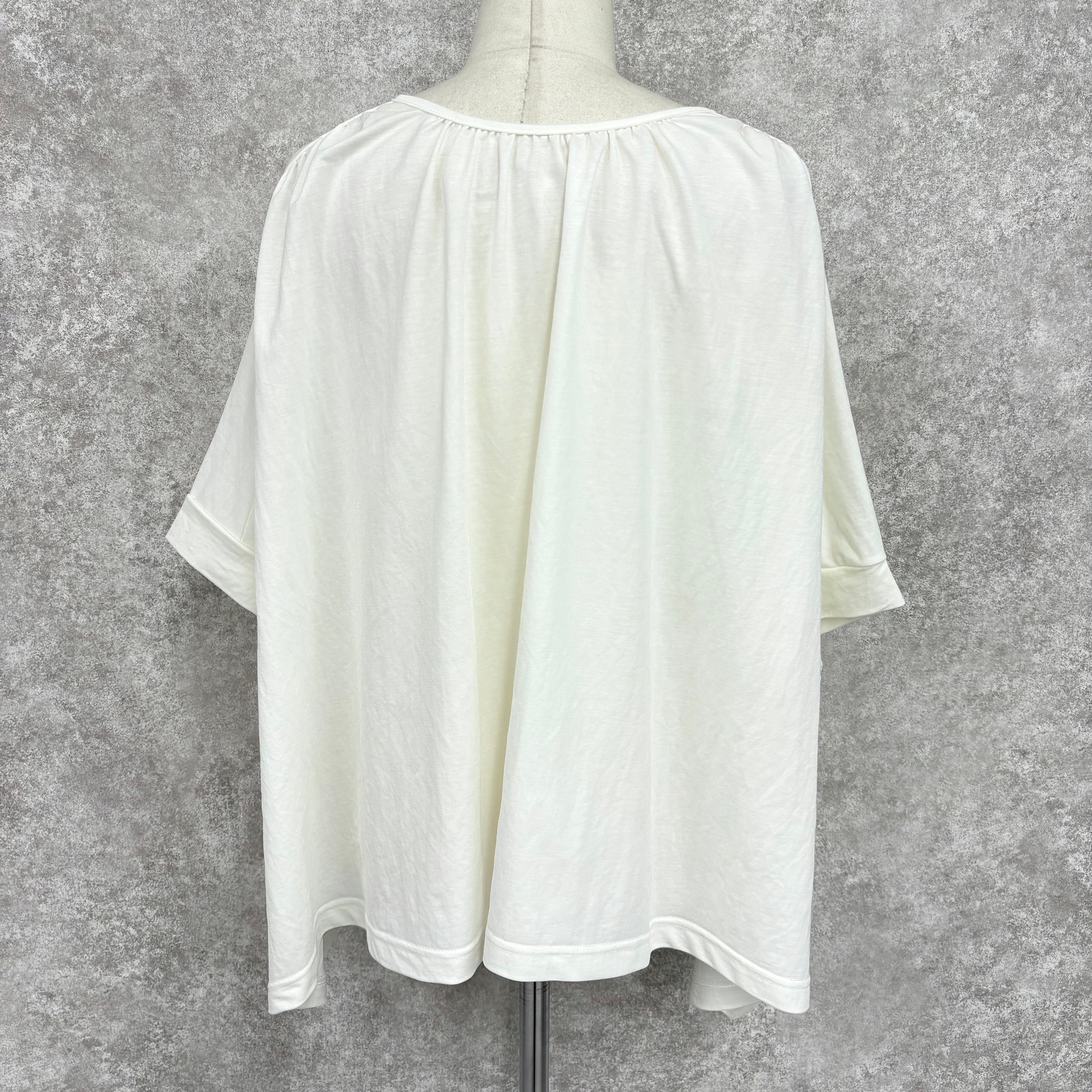 接触冷感ギャザープルオーバー -オフホワイト- ※5/7〜5/13頃より順次発送予定