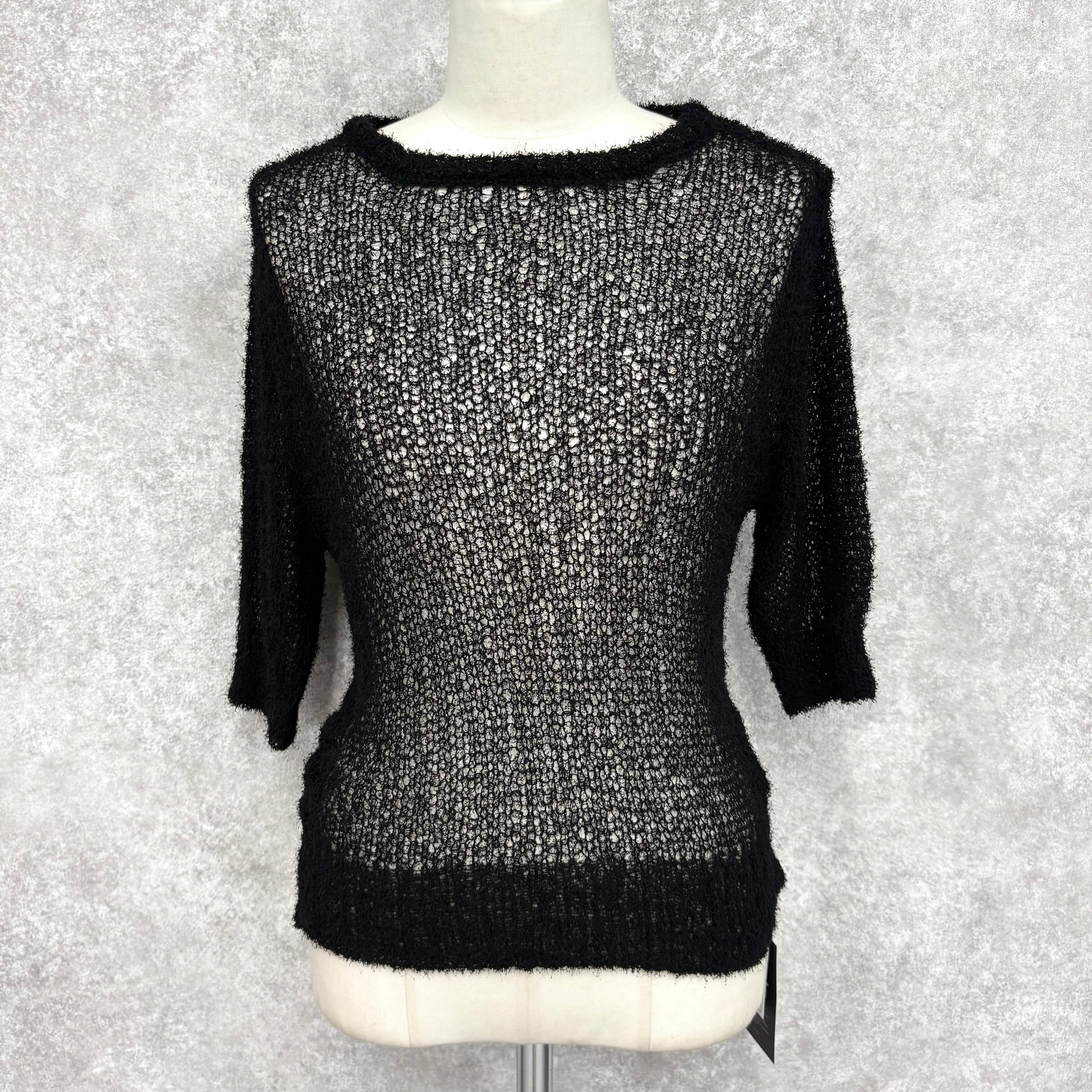 サマーフェザーシアープルオーバー -ブラック- ※6/18~24迄に順次発送予定