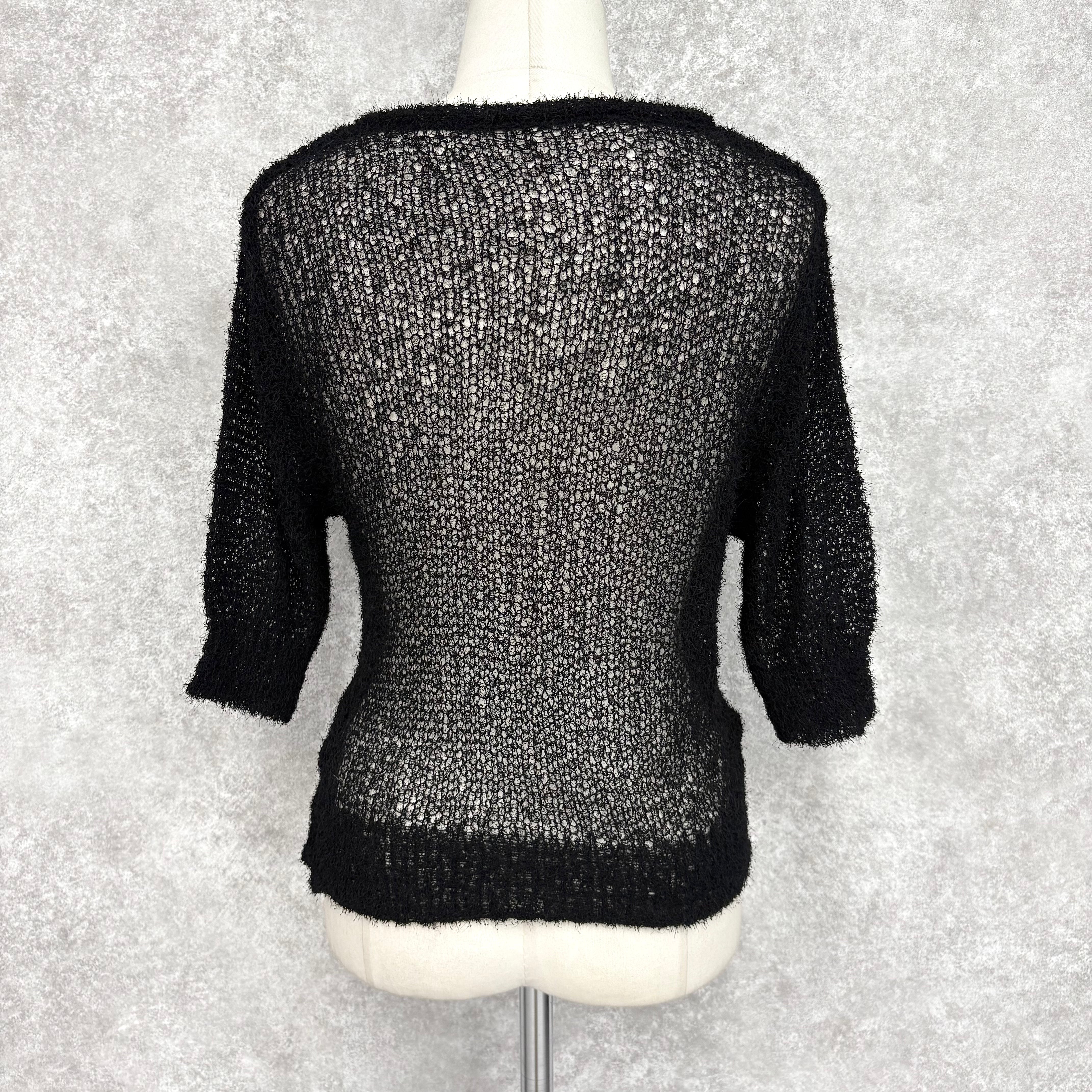 サマーフェザーシアープルオーバー -ブラック- ※6/18~24迄に順次発送予定