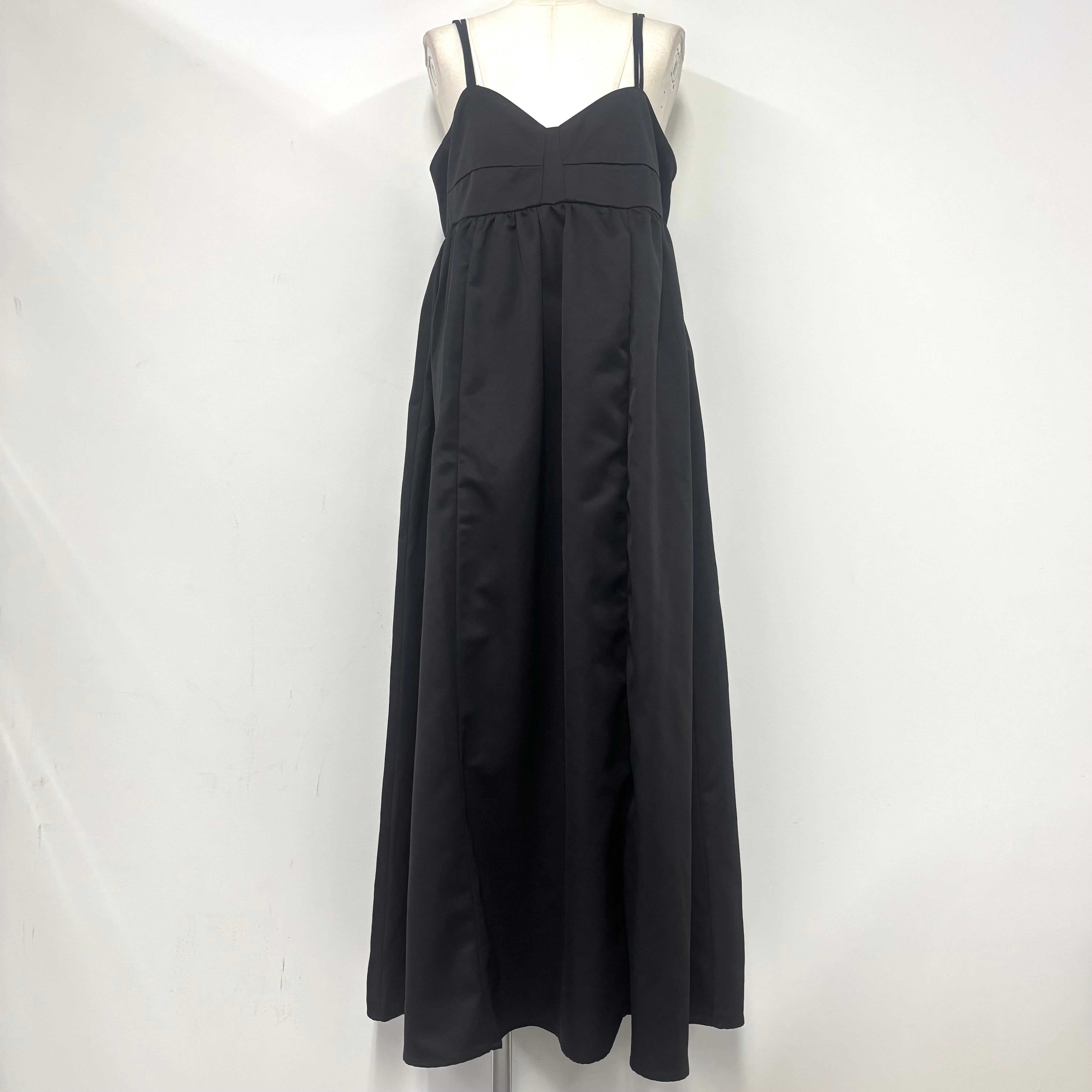 ツイルキャミワンピース -ブラック- ※7/16〜22迄に順次発送予定