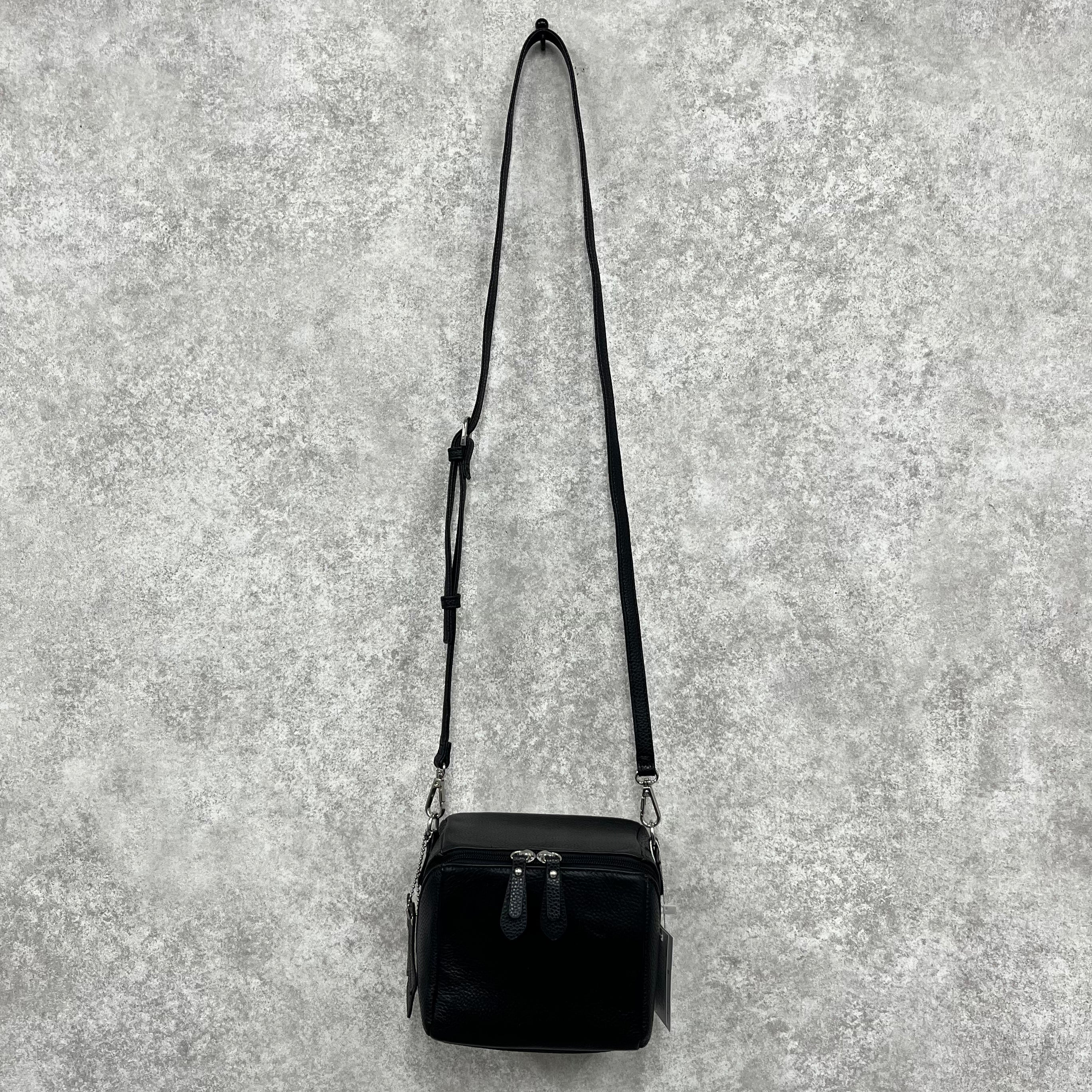 牛革2wayボックスバッグ -ブラック- ※3/19~25迄に順次発送予定