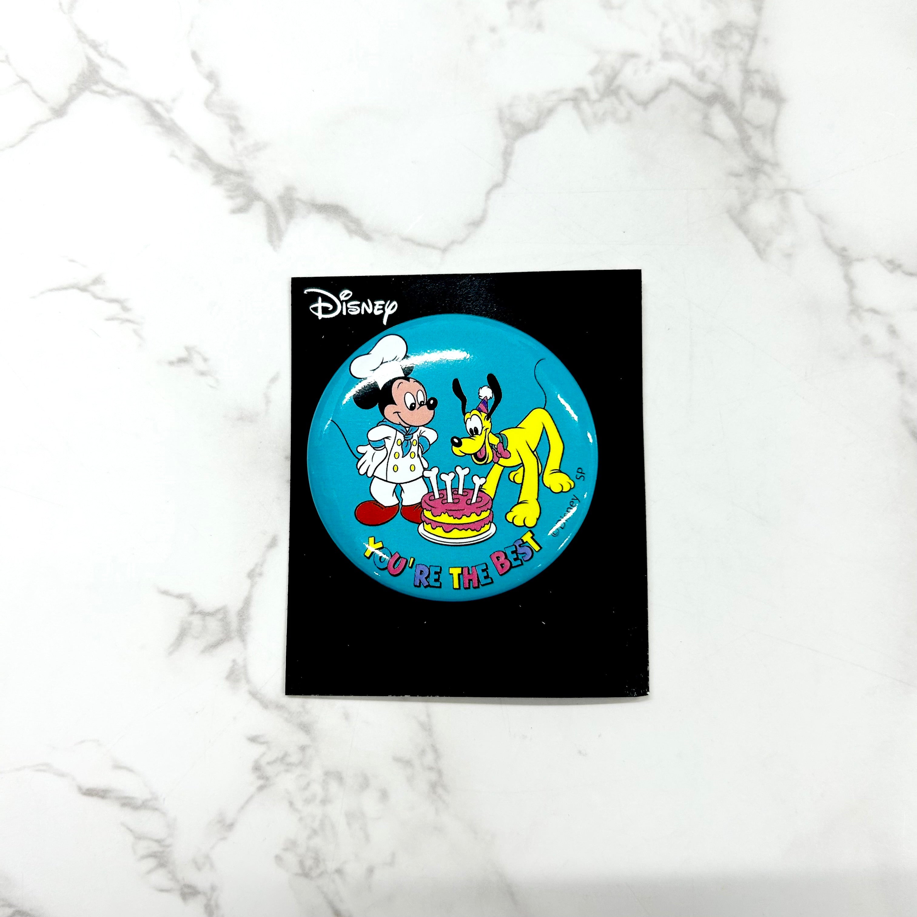 【Z1948】ミッキー&プルート/缶バッジ ※6/18~24迄に順次発送予定