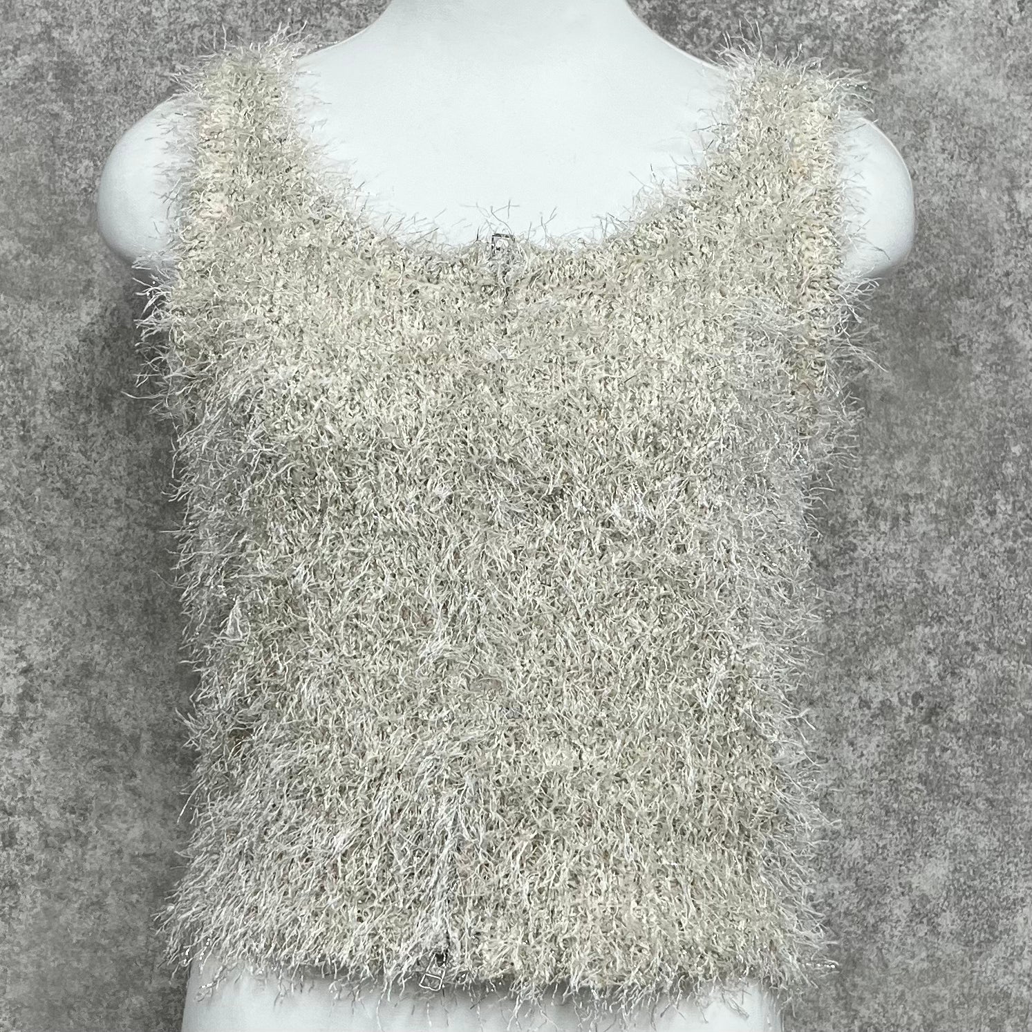 2WAY ジップビスチェ -アイボリー×シルバー- ※4/23~29迄に順次発送予定