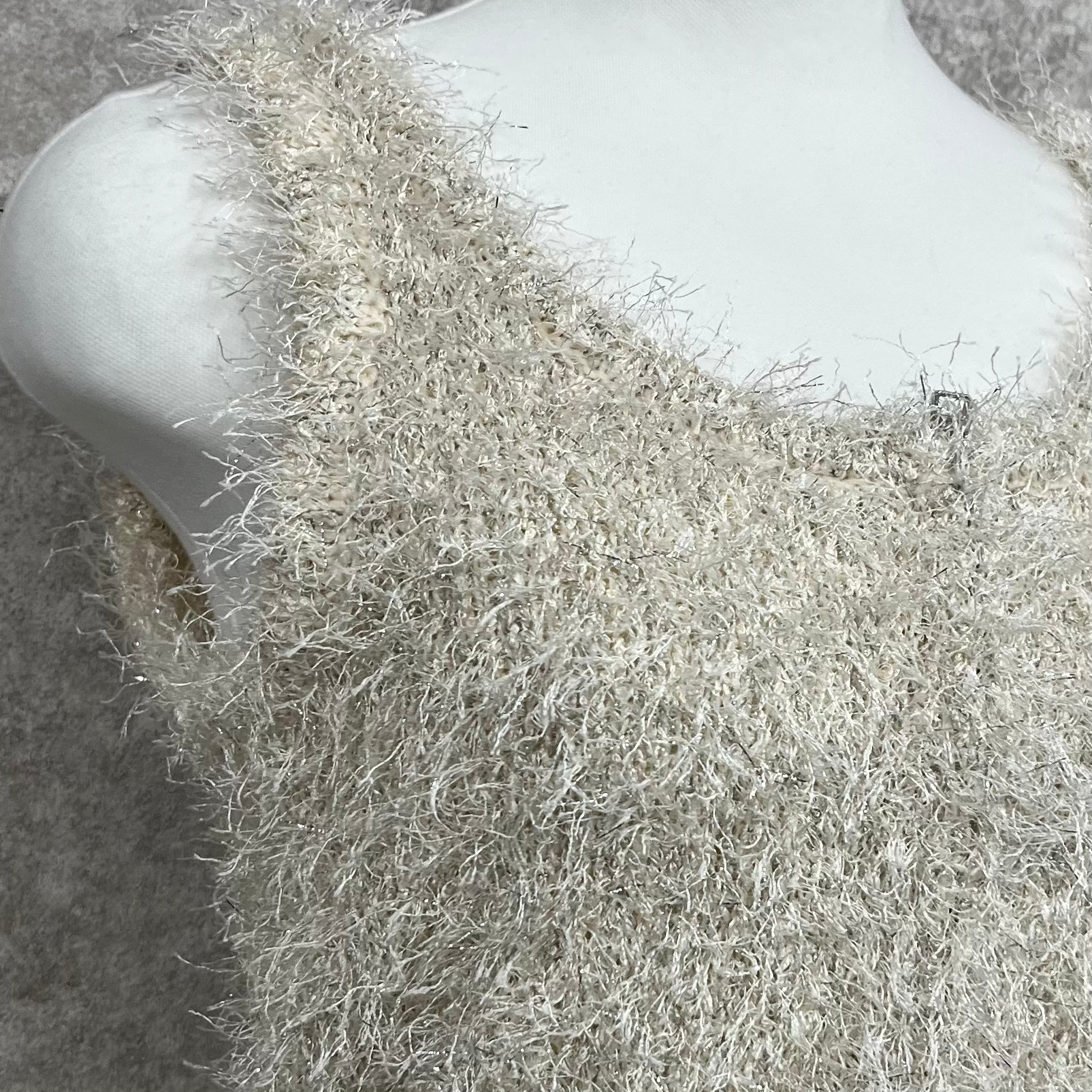 2WAY ジップビスチェ -アイボリー×シルバー- ※4/23~29迄に順次発送予定