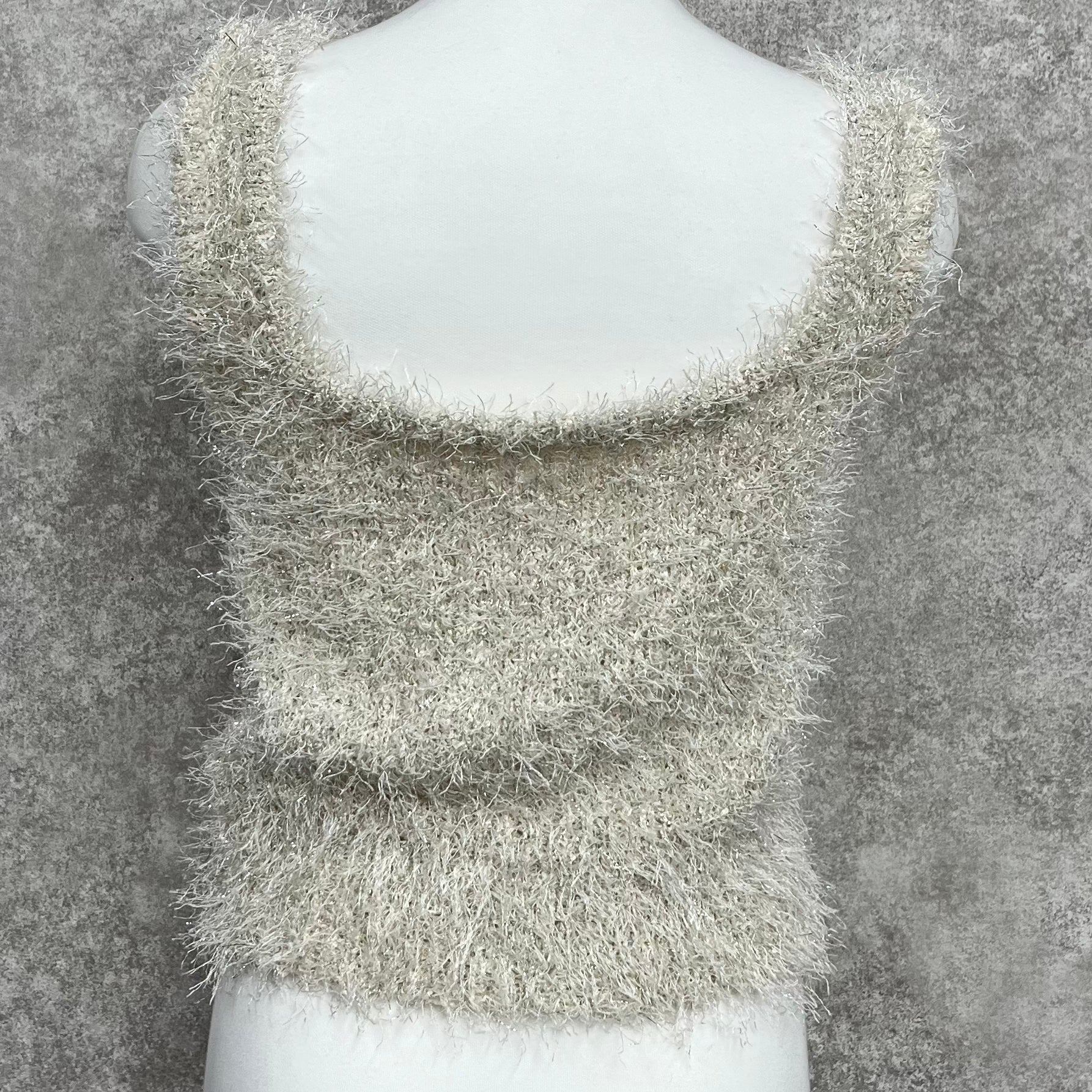 2WAY ジップビスチェ -アイボリー×シルバー- ※4/23~29迄に順次発送予定