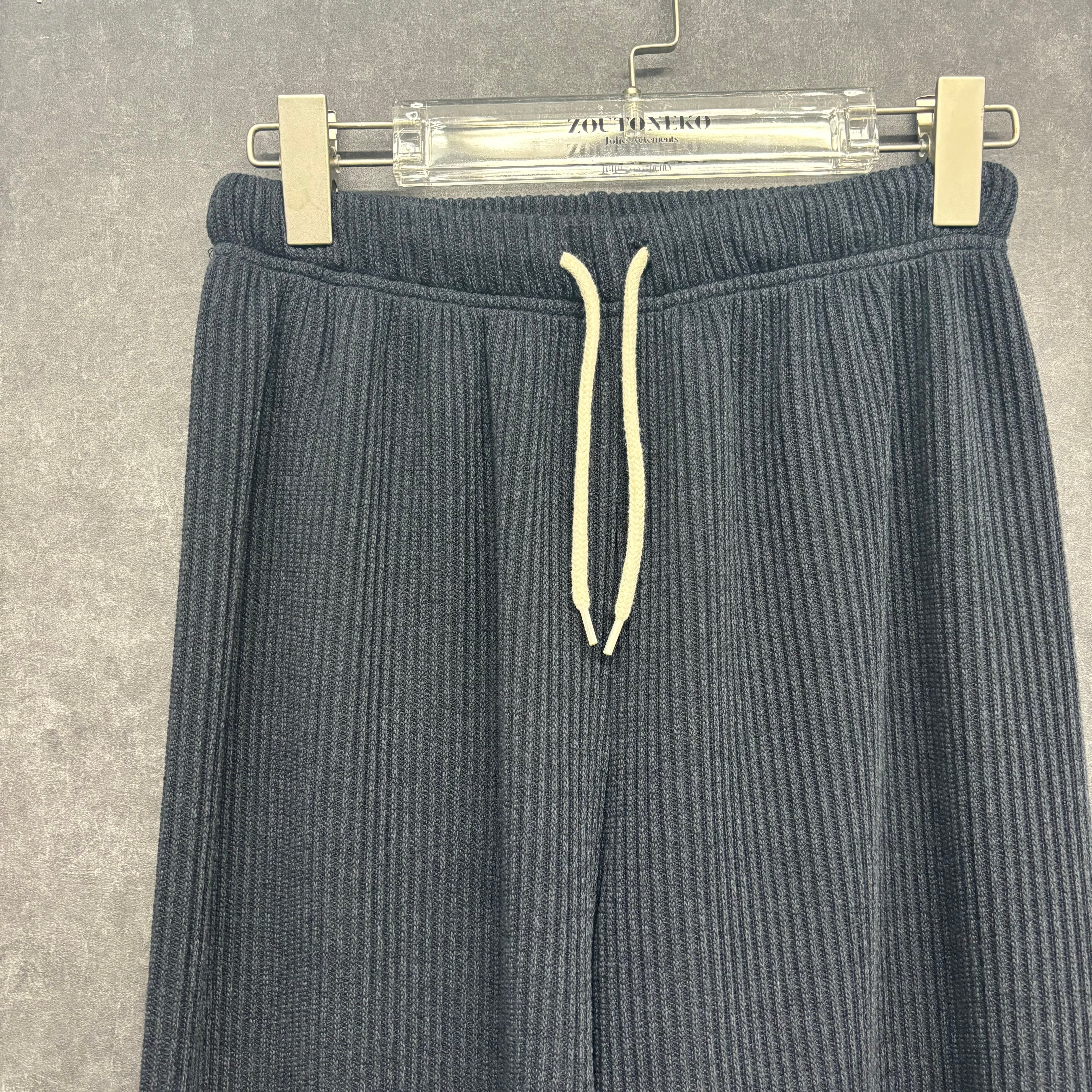 【予約】ニットパンツ ネイビー ※11月下旬~12月上旬頃より順次配送予定