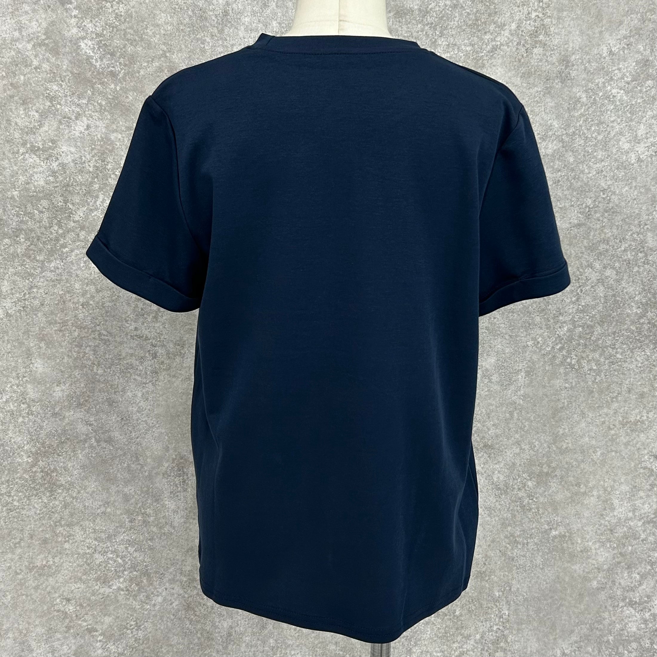リップケース付き 英字ロゴTシャツ -ネイビー- ※7/23〜29迄に順次発送予定
