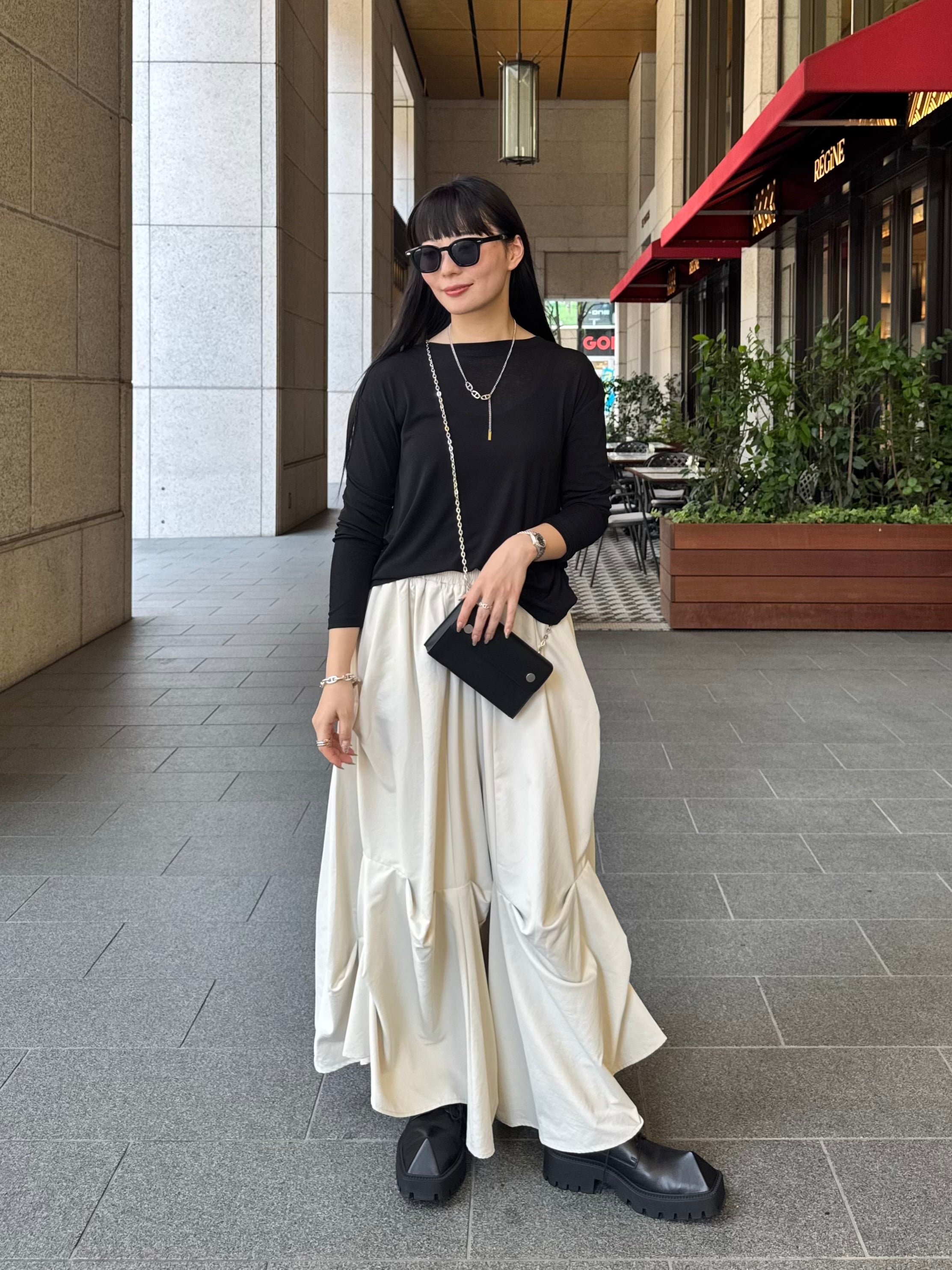 【ASYMM】PINTRIX PANTS -off white- ※1週間前後で配送予定