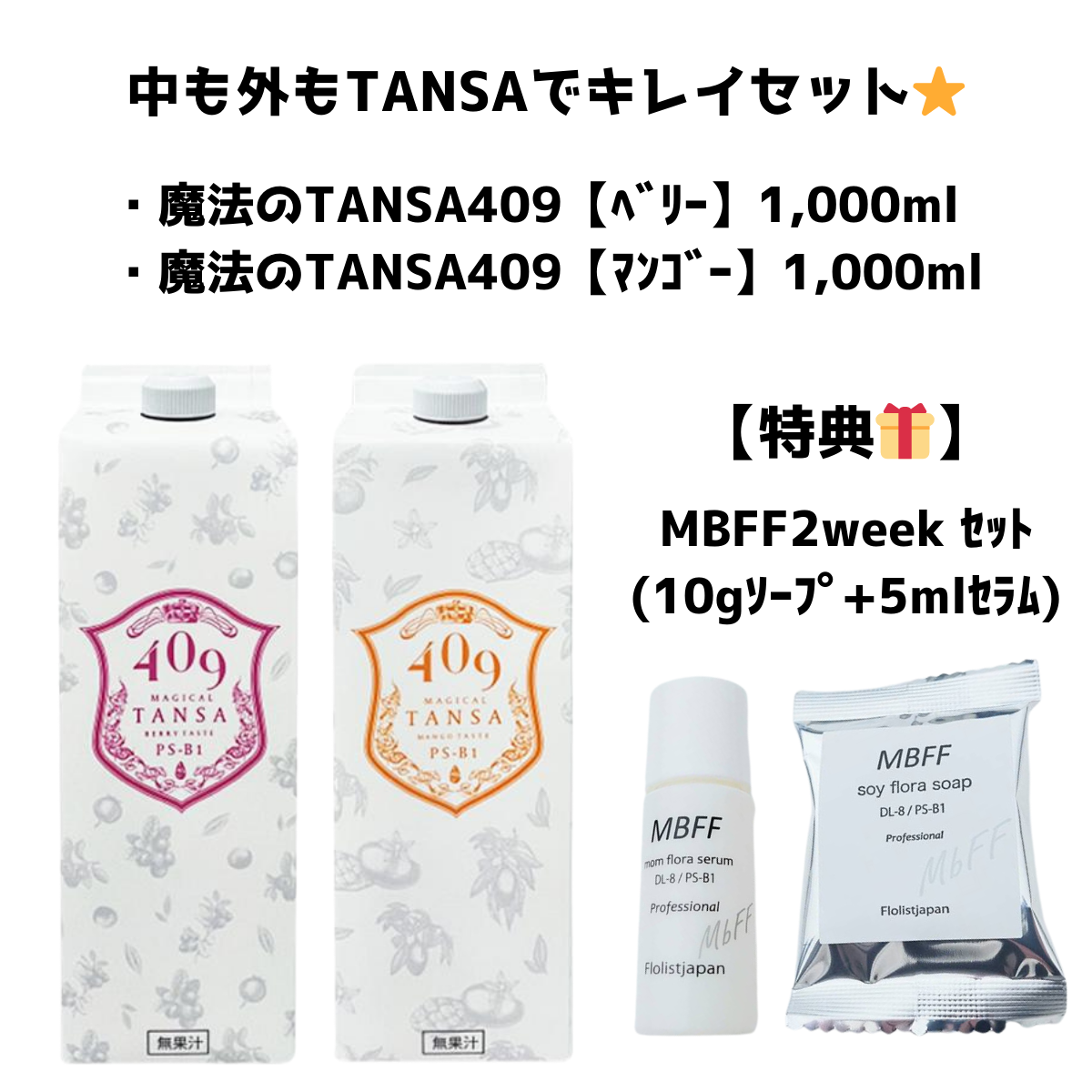 【特典付き🎁】中も外もTANSAでキレイセット ※5/7~5/13迄に順次発送予定