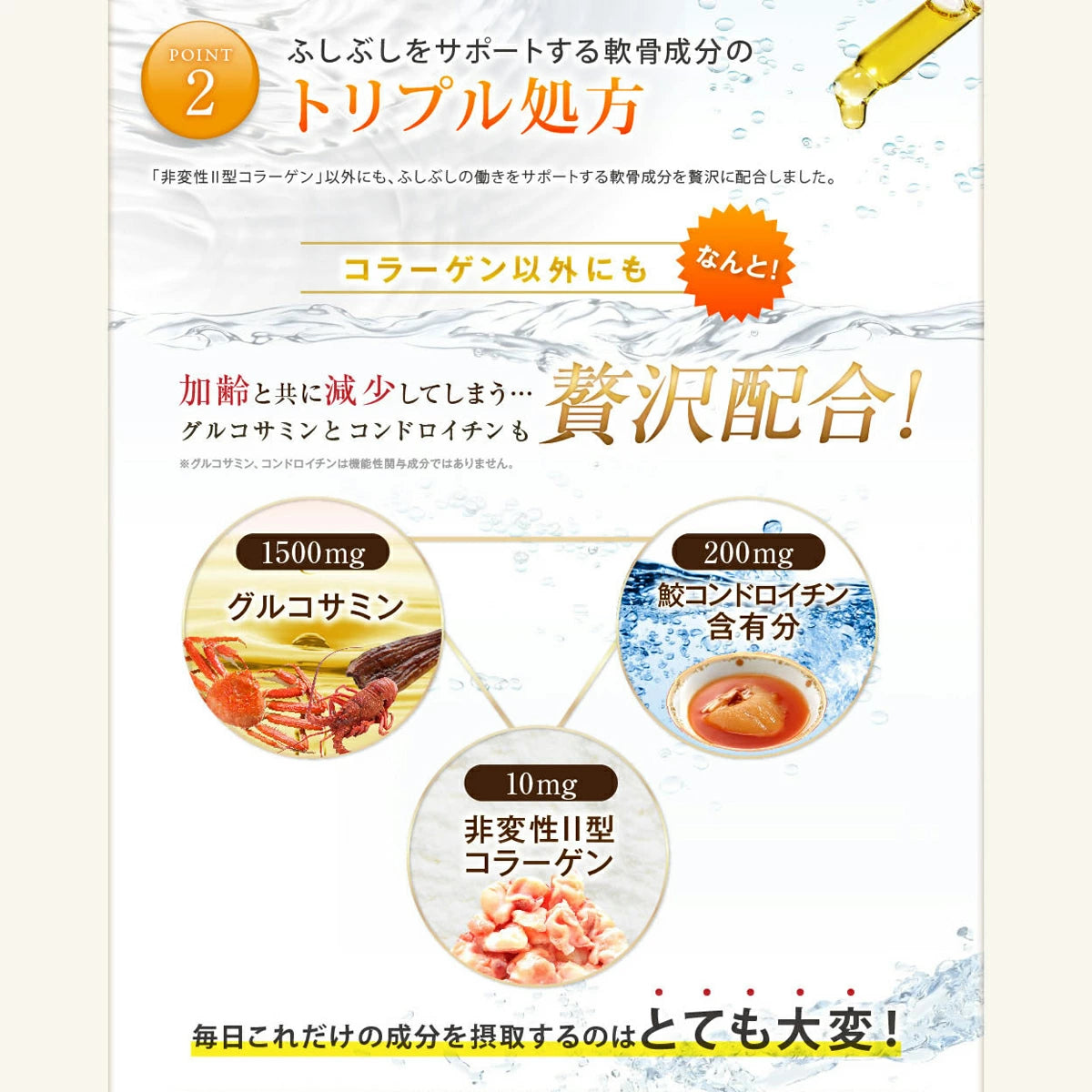 【機能性表示食品】ひざ関節の柔軟性に 非変性Ⅱ型コラーゲン UC-Ⅱ 250粒 ※8/6〜12迄に順次発送予定