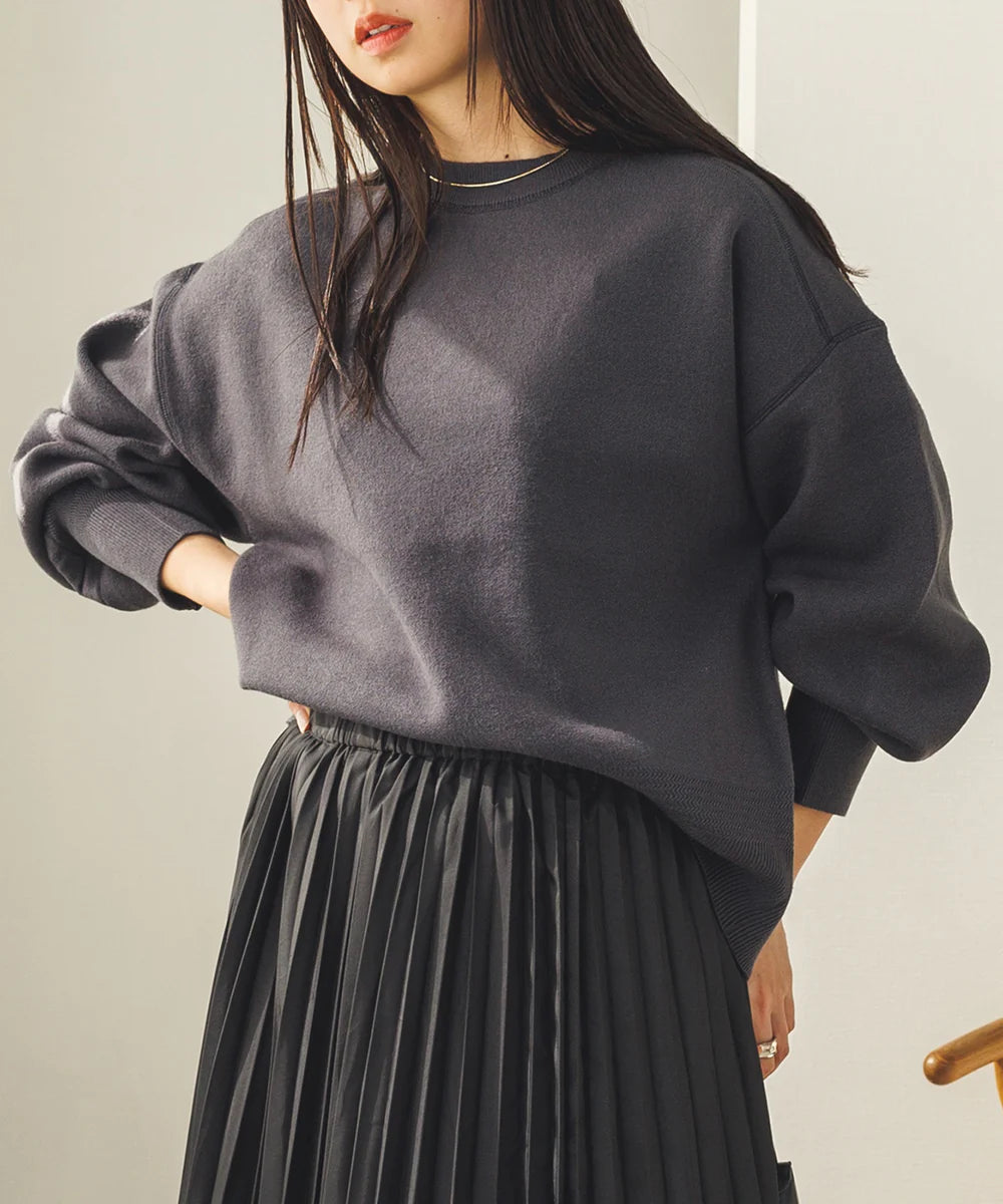 【広告の品🉐】【hunch】スウェットライクニット ネイビー ※3/19~25頃より順次発送予定
