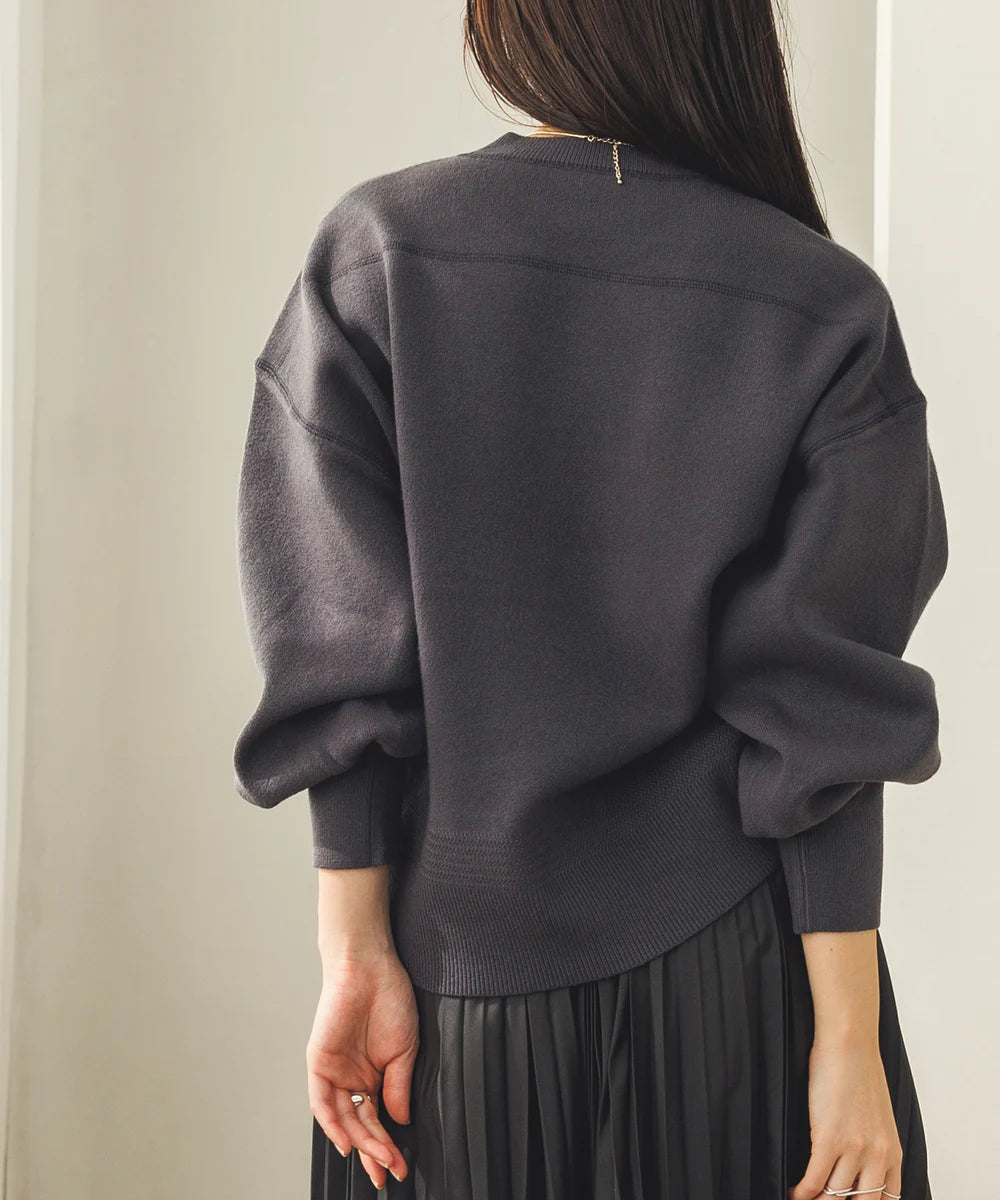 【広告の品🉐】【hunch】スウェットライクニット ネイビー ※3/19~25頃より順次発送予定