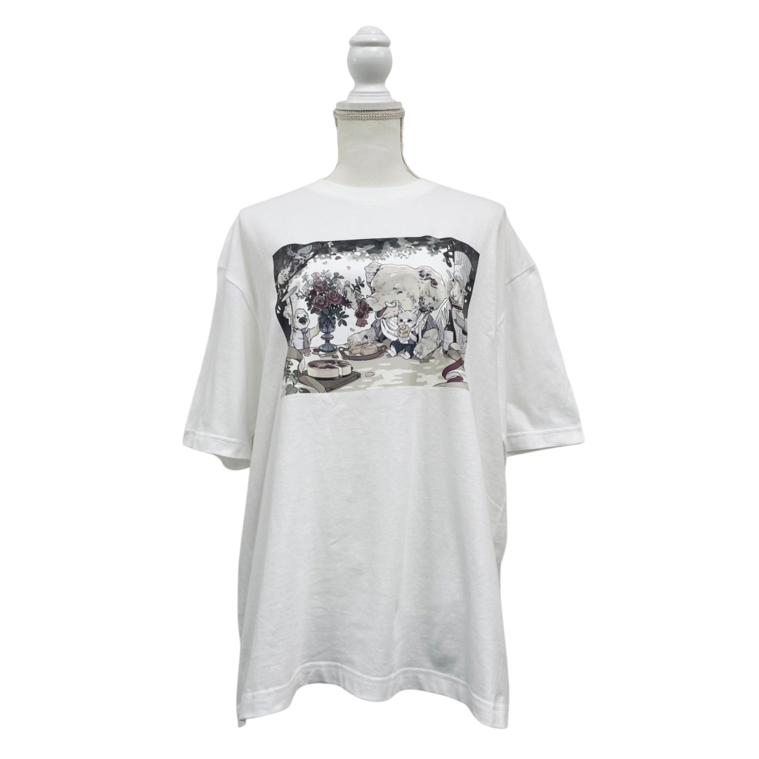 【O033】ZOUTONEKO オリジナルTシャツ ホワイト ※事務所発送