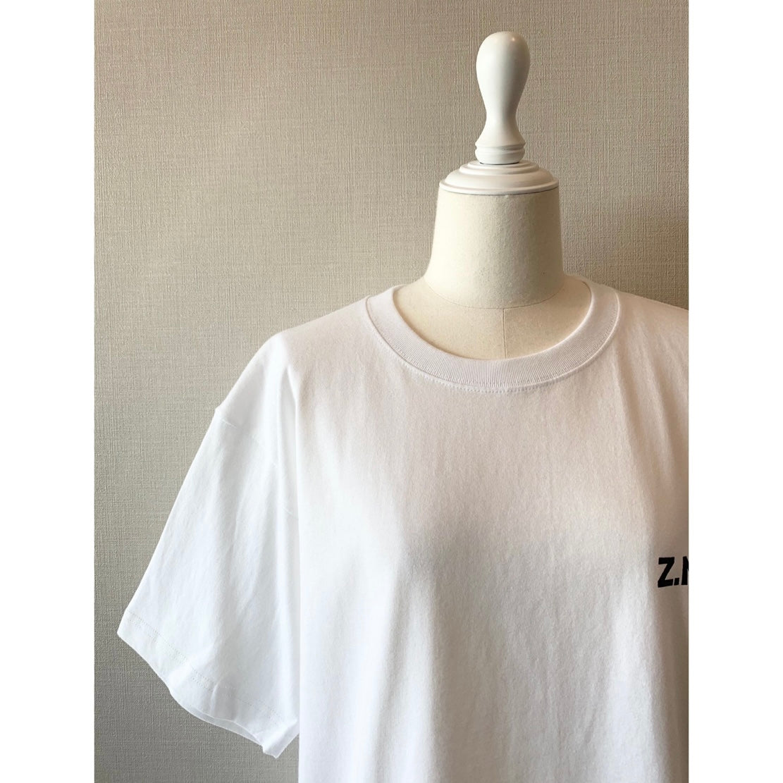 【O036】ZOUTONEKO オリジナルロゴTシャツ ホワイト