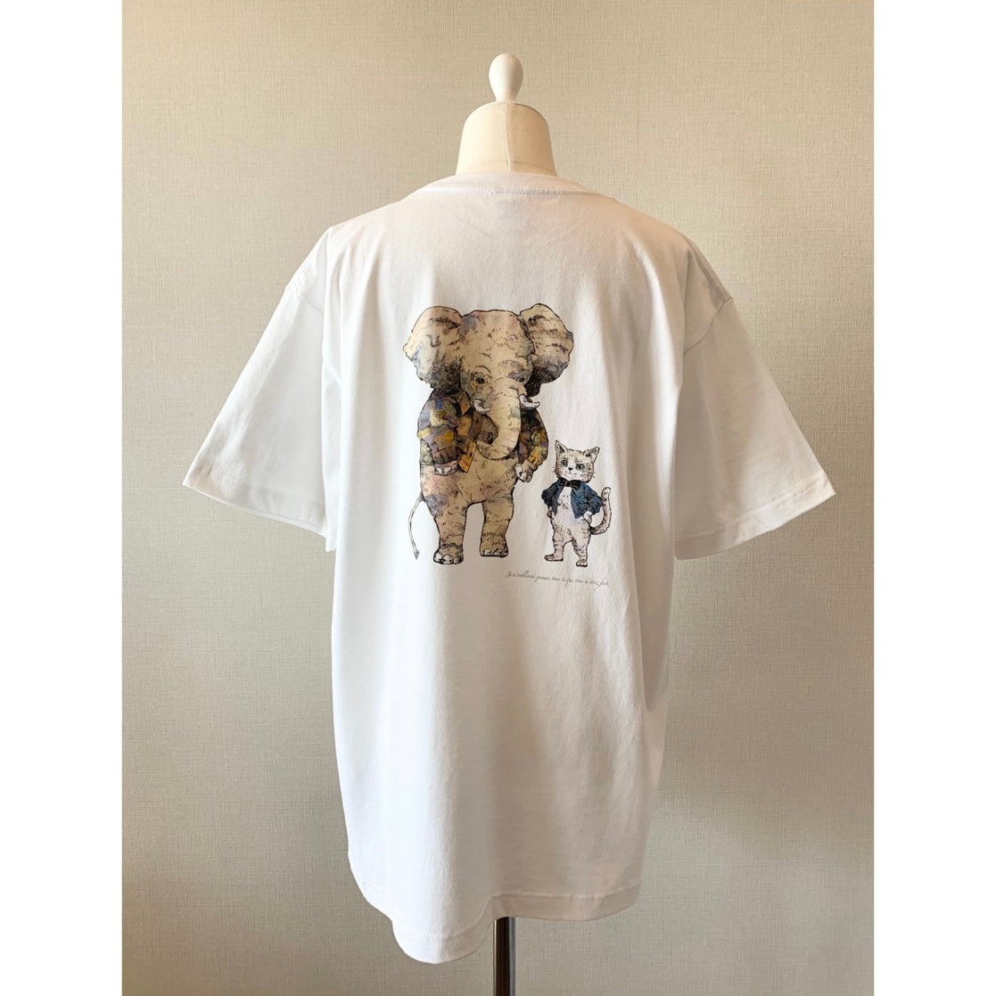 【O036】ZOUTONEKO オリジナルロゴTシャツ ホワイト