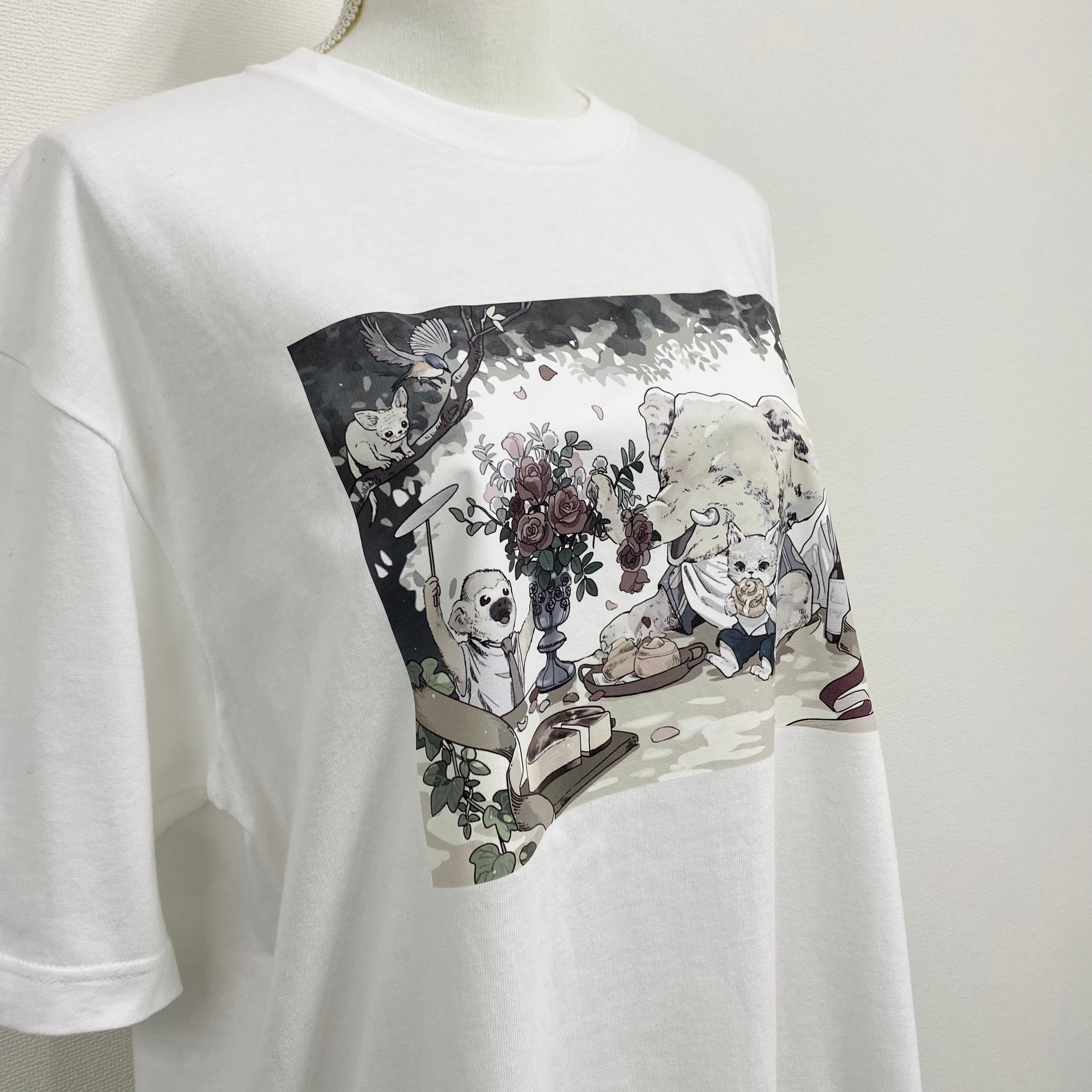 【O033】ZOUTONEKO オリジナルTシャツ ホワイト ※事務所発送