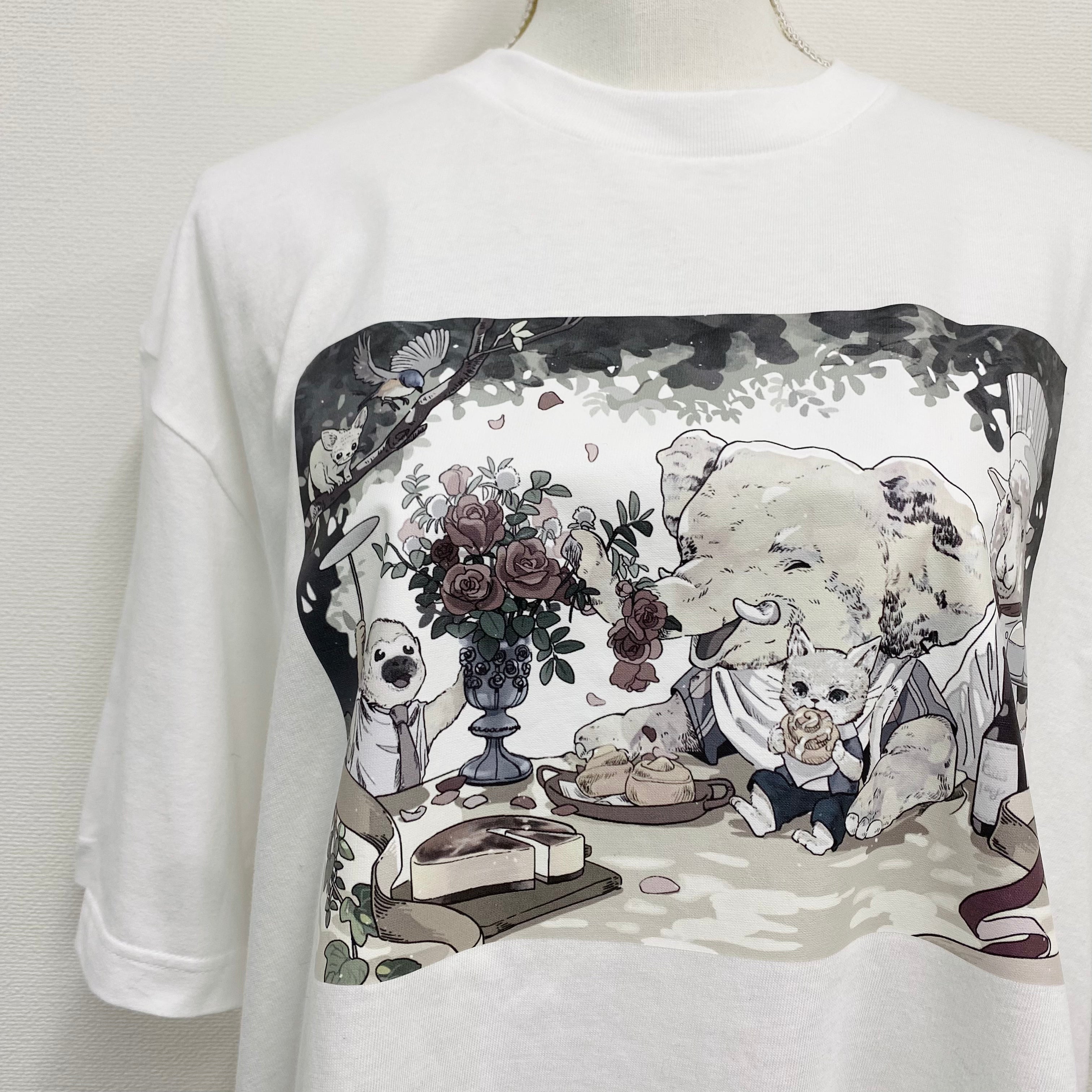 【O033】ZOUTONEKO オリジナルTシャツ ホワイト ※事務所発送